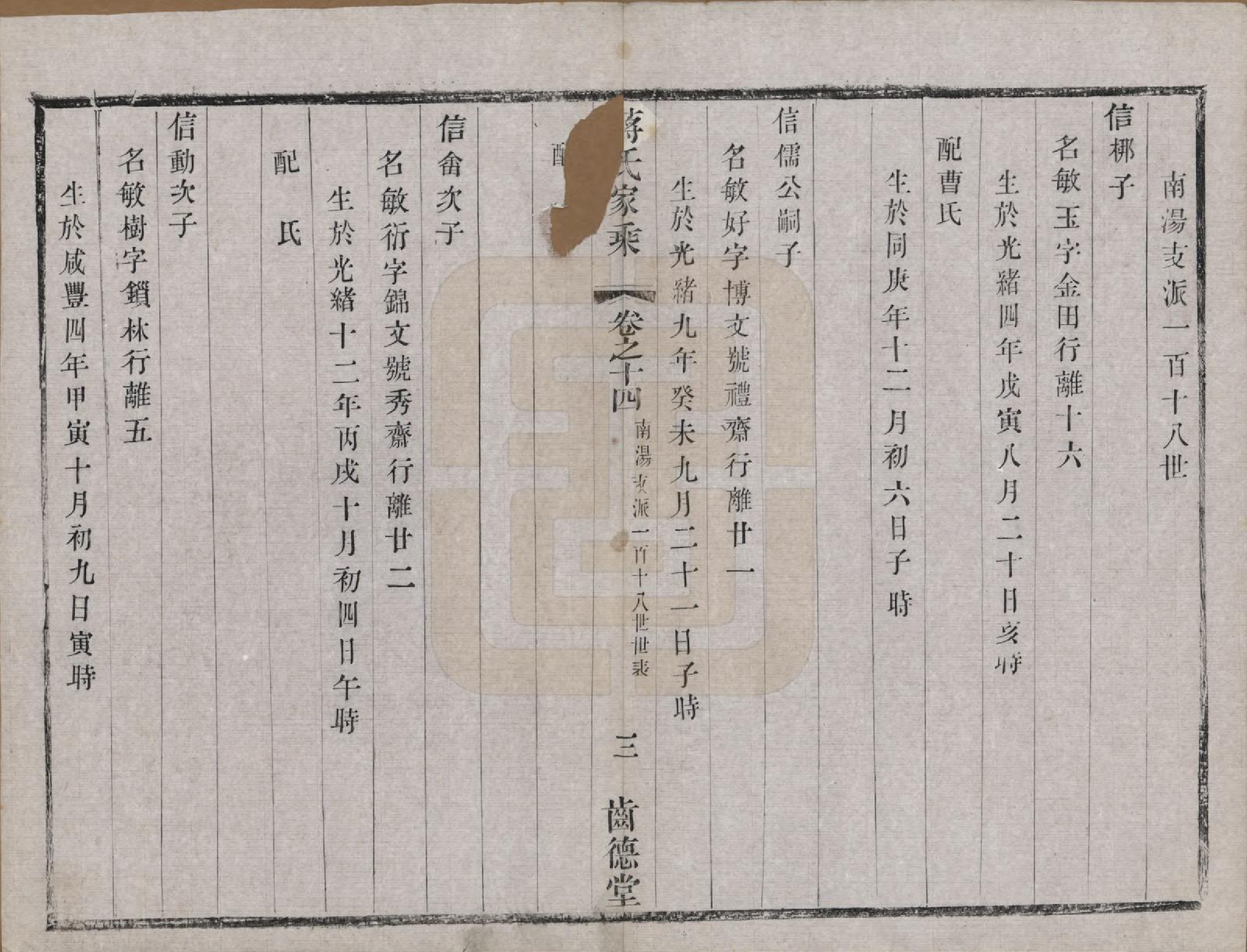 GTJP0703.蒋.中国.杨庄南汤蒋氏宗谱十四卷.清光绪十五年（1889）_014.pdf_第3页