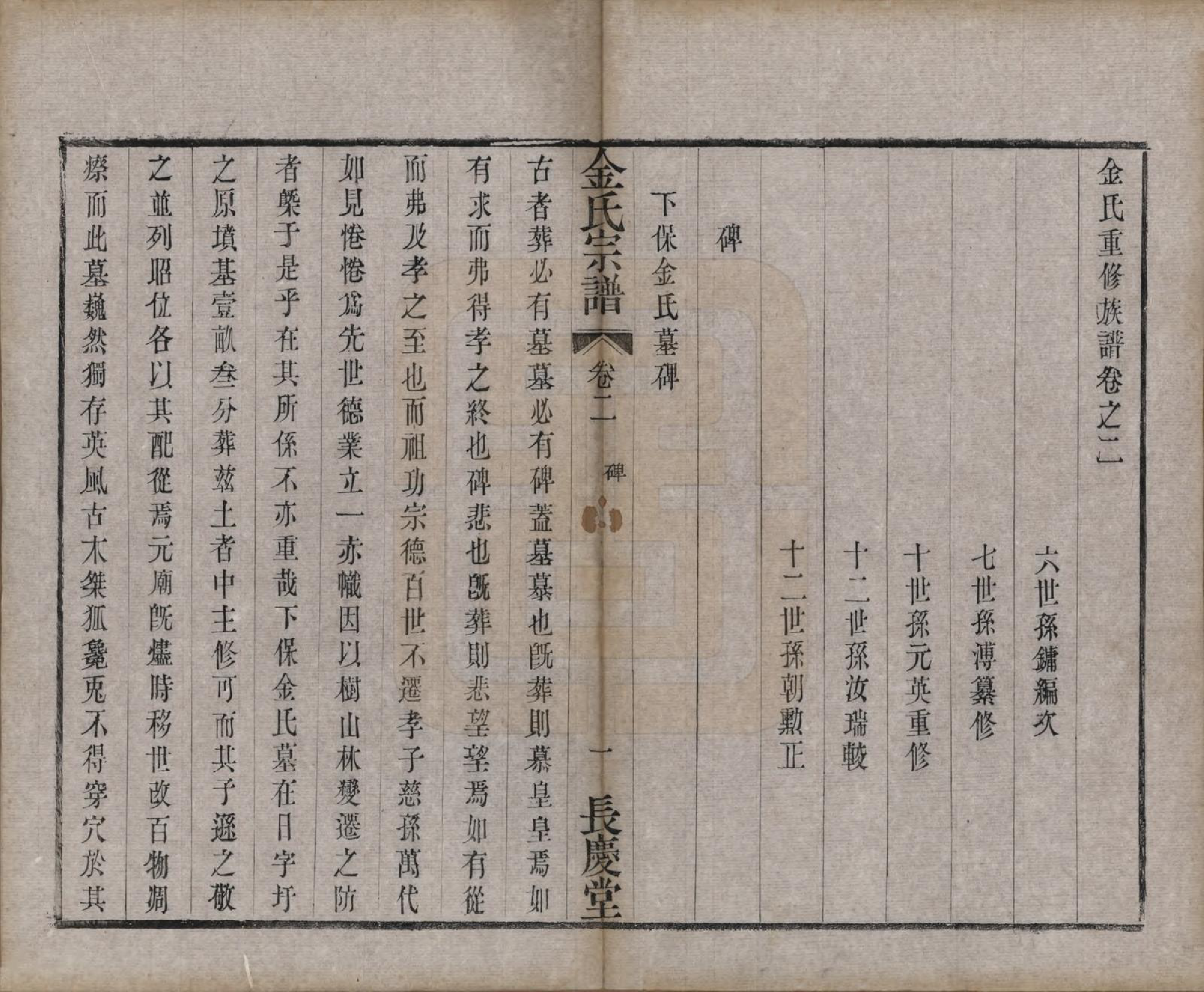 GTJP0724.金.中国.金氏宗谱十八卷.清光绪九年（1883）_002.pdf_第1页