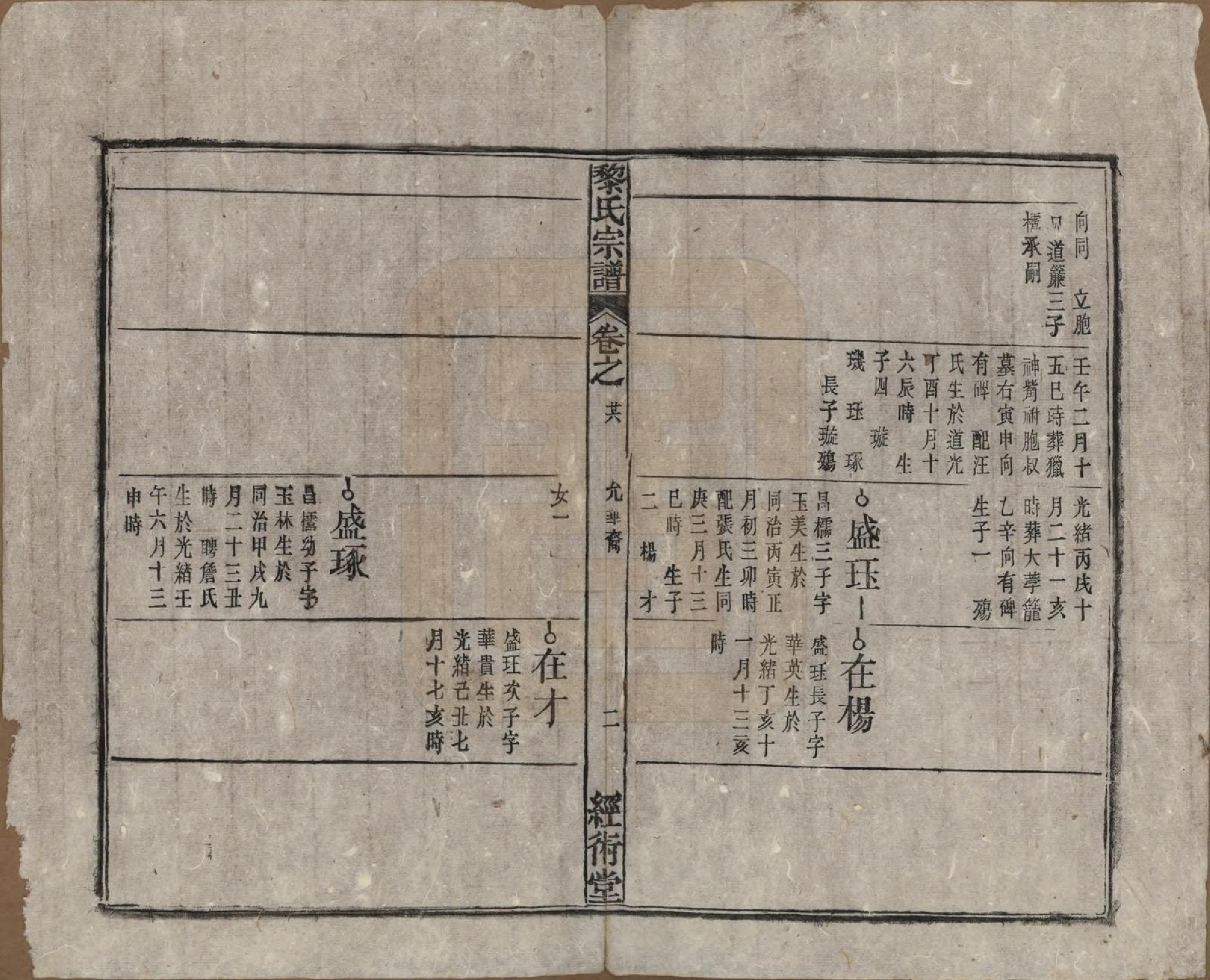 GTJP0767.黎.中国.黎氏宗谱三十卷首一卷.清光绪十八年（1892）_026.pdf_第2页