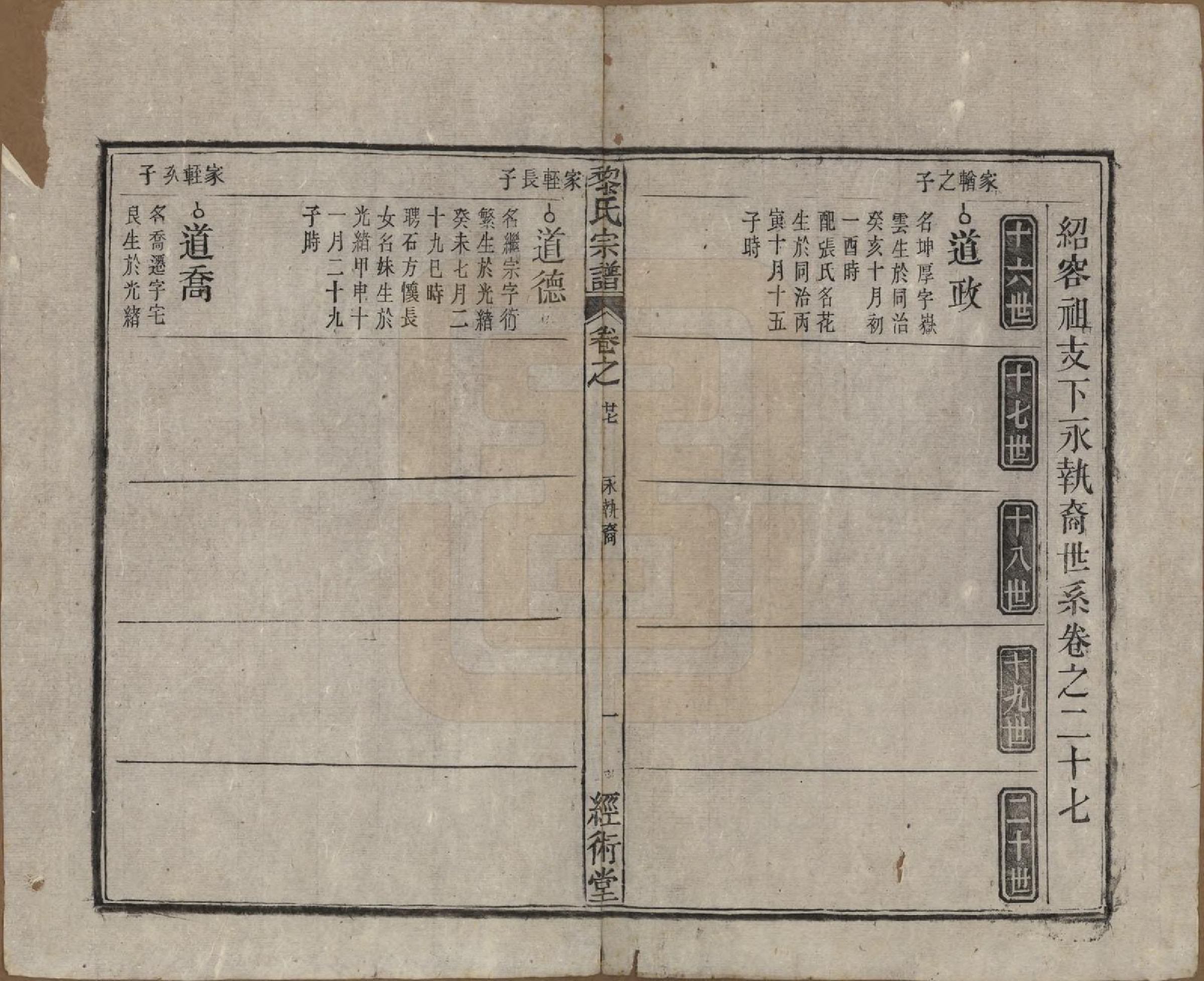 GTJP0767.黎.中国.黎氏宗谱三十卷首一卷.清光绪十八年（1892）_027.pdf_第1页