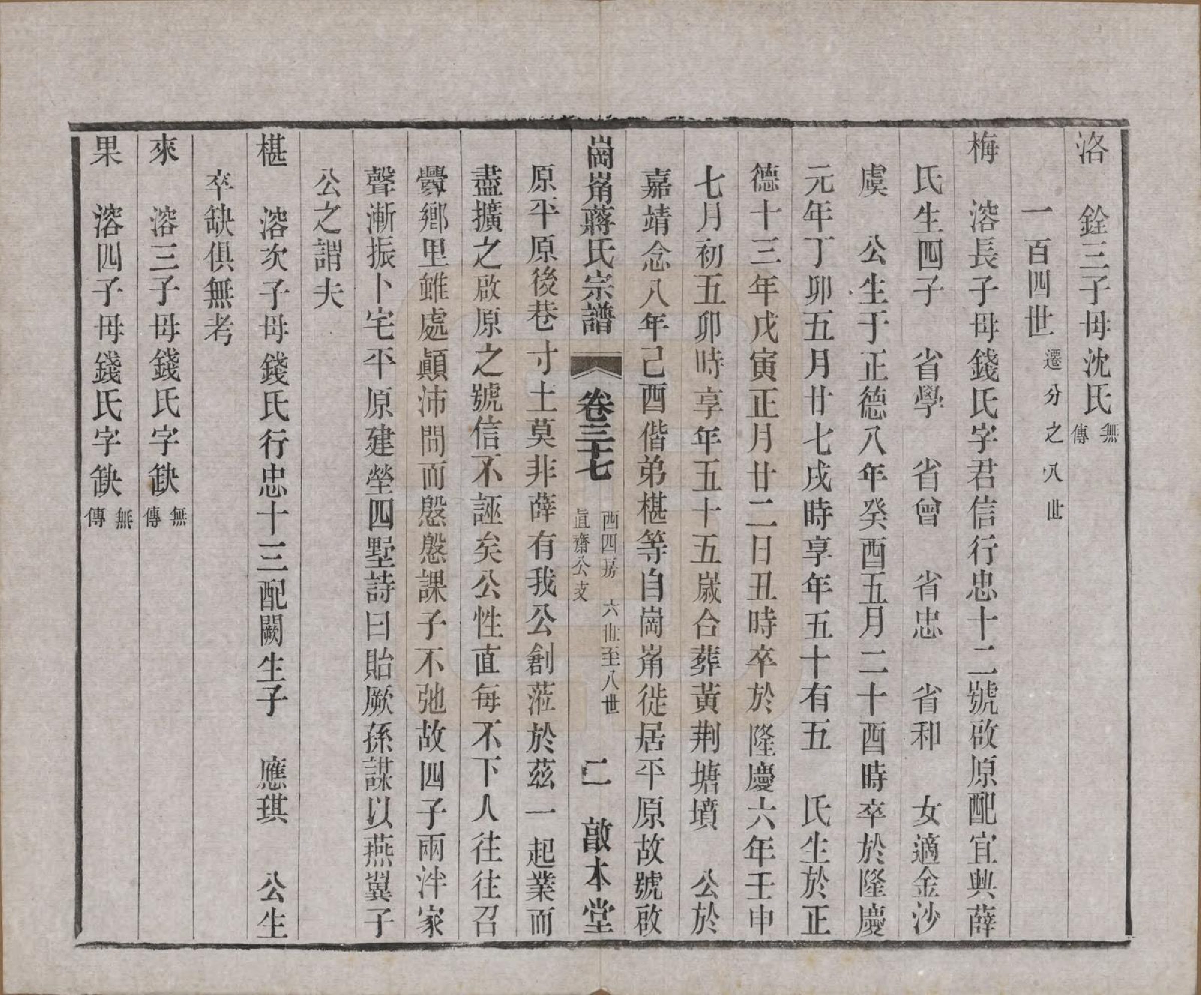 GTJP0707.蒋.中国.岗□蒋氏宗谱四十四卷首一卷末一卷.清宣统三年（1911）_037.pdf_第2页