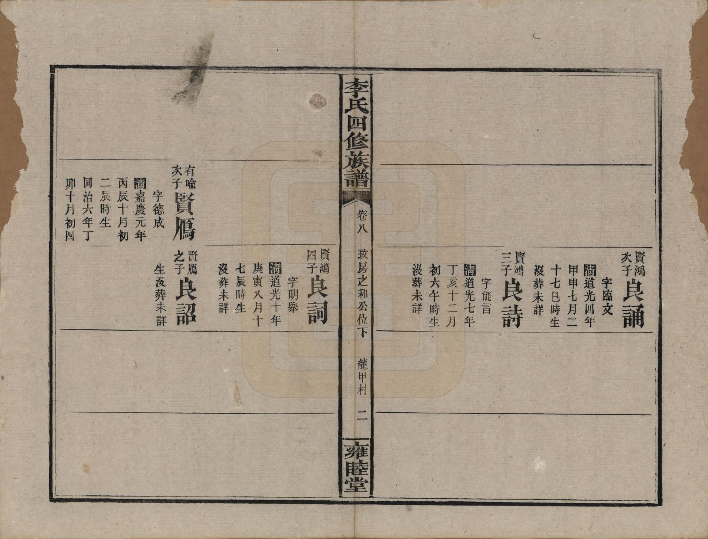 GTJP0800.李.中国.李氏四修族谱.民国37年（1948）_008.pdf_第2页