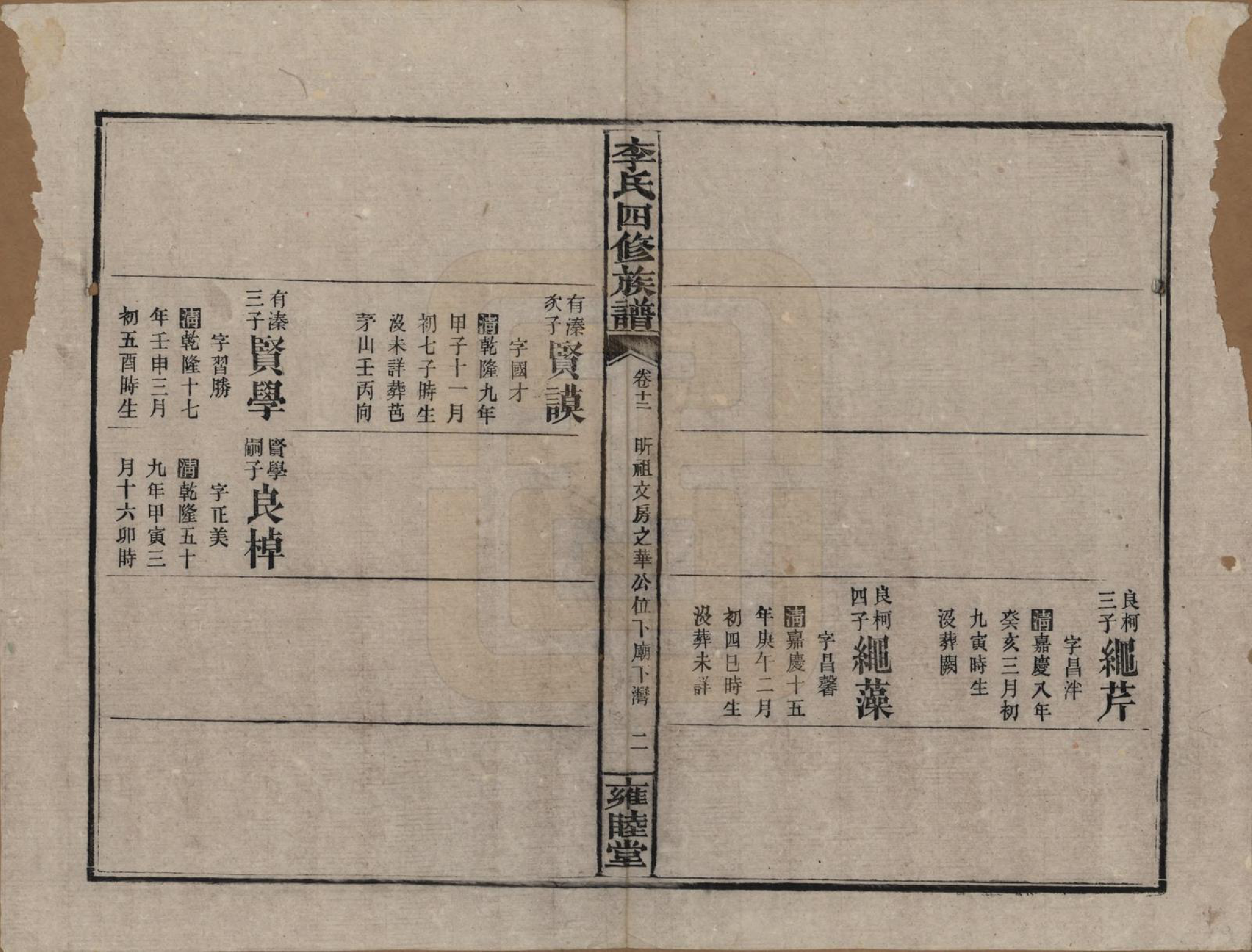 GTJP0800.李.中国.李氏四修族谱.民国37年（1948）_012.pdf_第2页