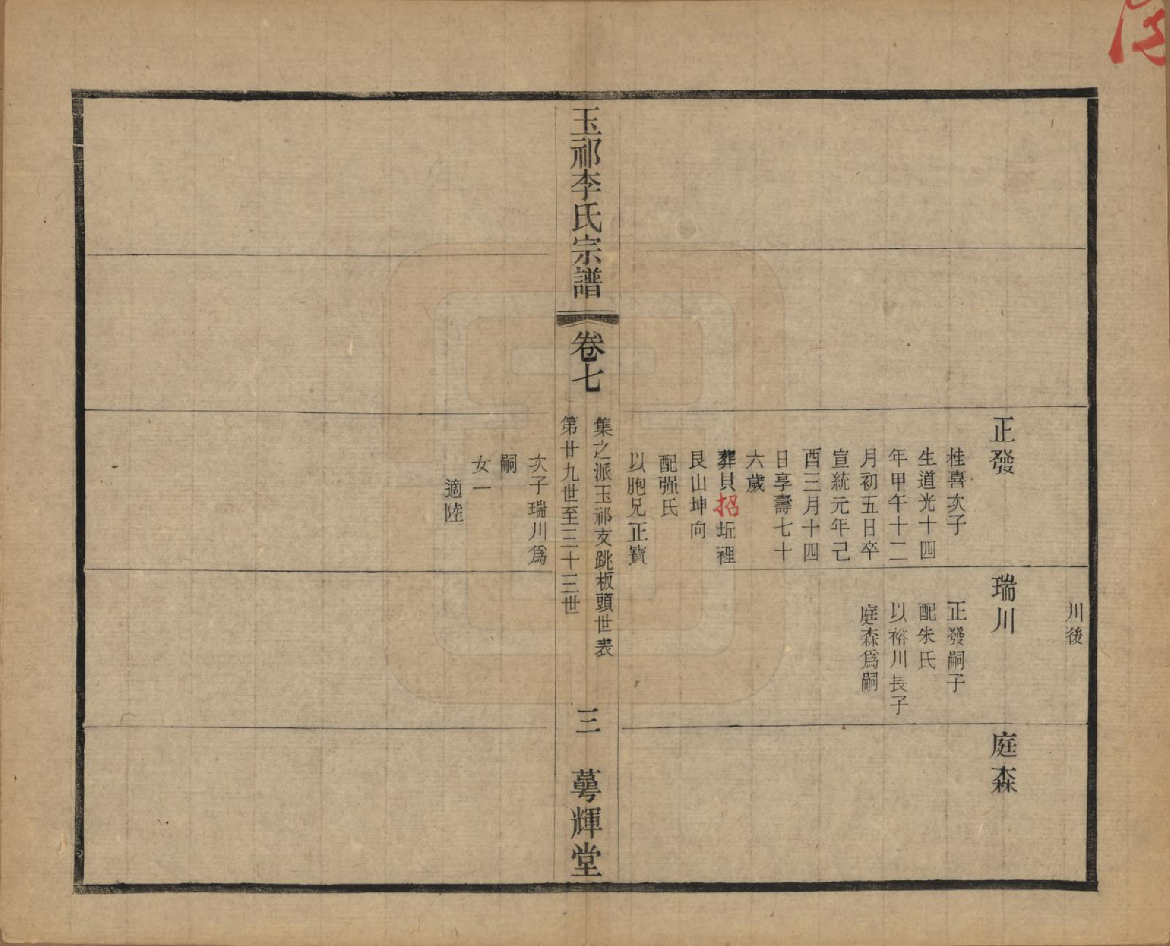 GTJP0820.李.中国.王祁李氏宗谱八卷.民国三十八年（1949）_007.pdf_第3页