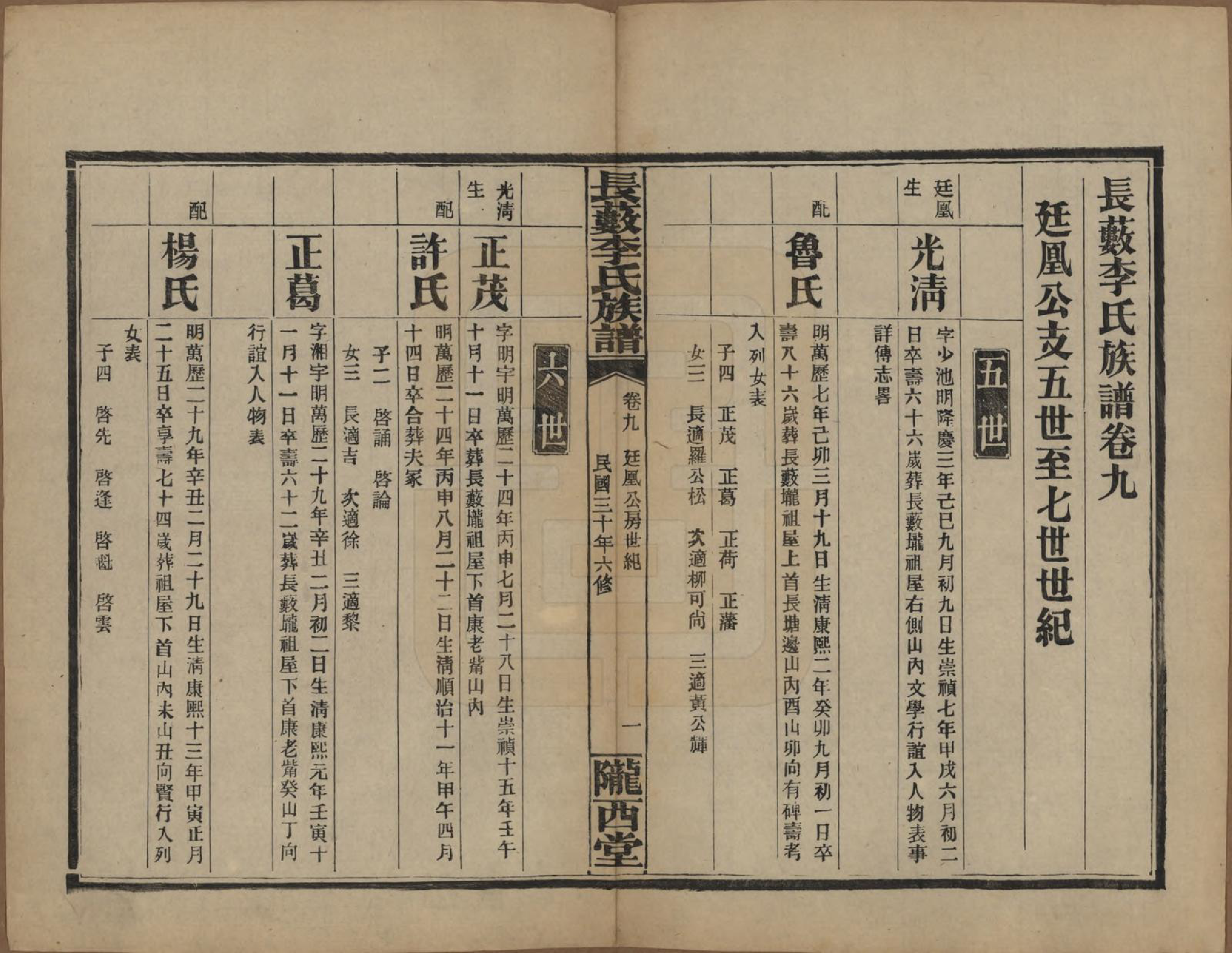 GTJP0822.李.中国.李氏族谱十七卷末一卷.民国三十年（1941）_009.pdf_第2页