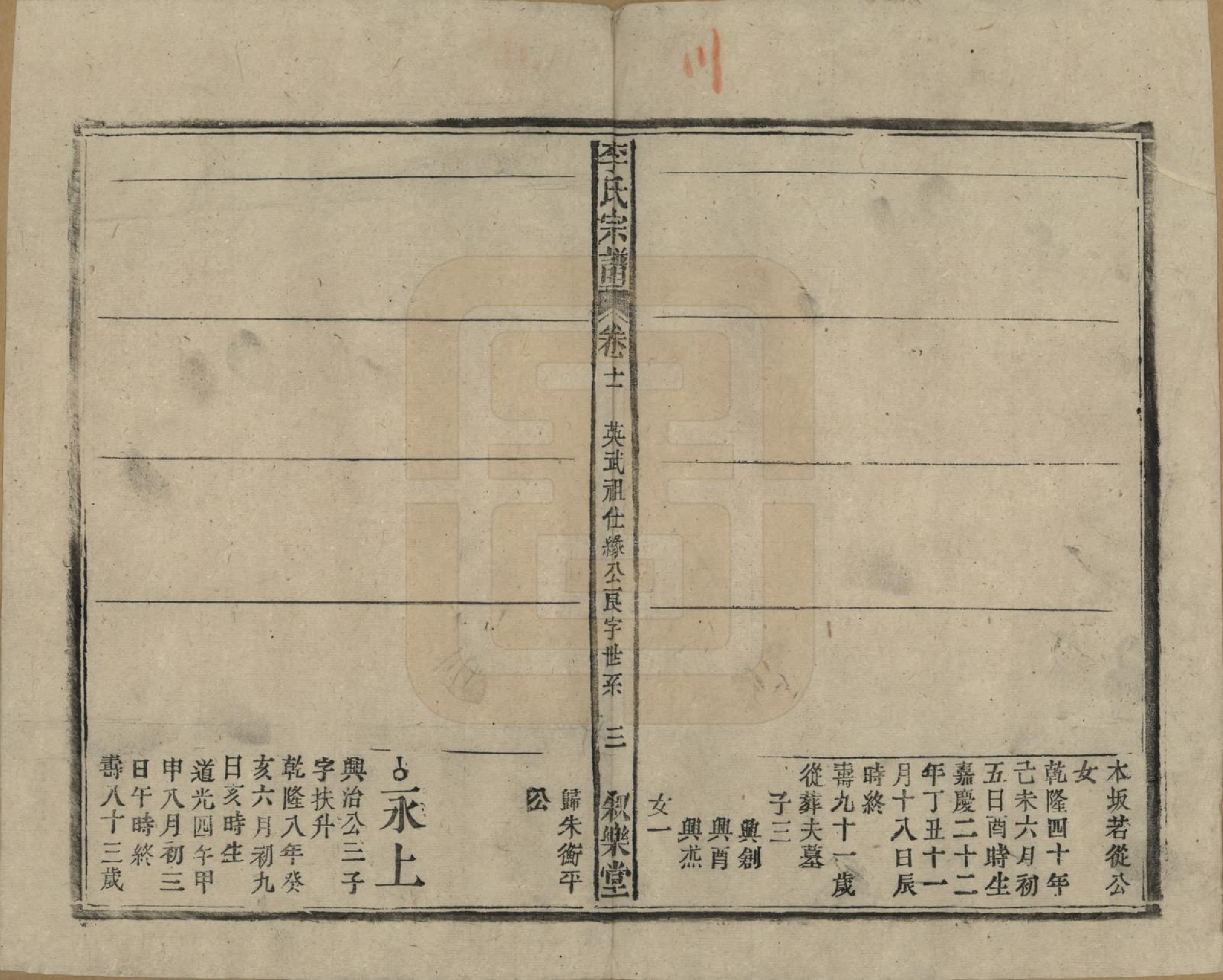 GTJP0824.李.中国.李氏宗谱十九卷首一卷.民国三十三年（1944）_011.pdf_第3页