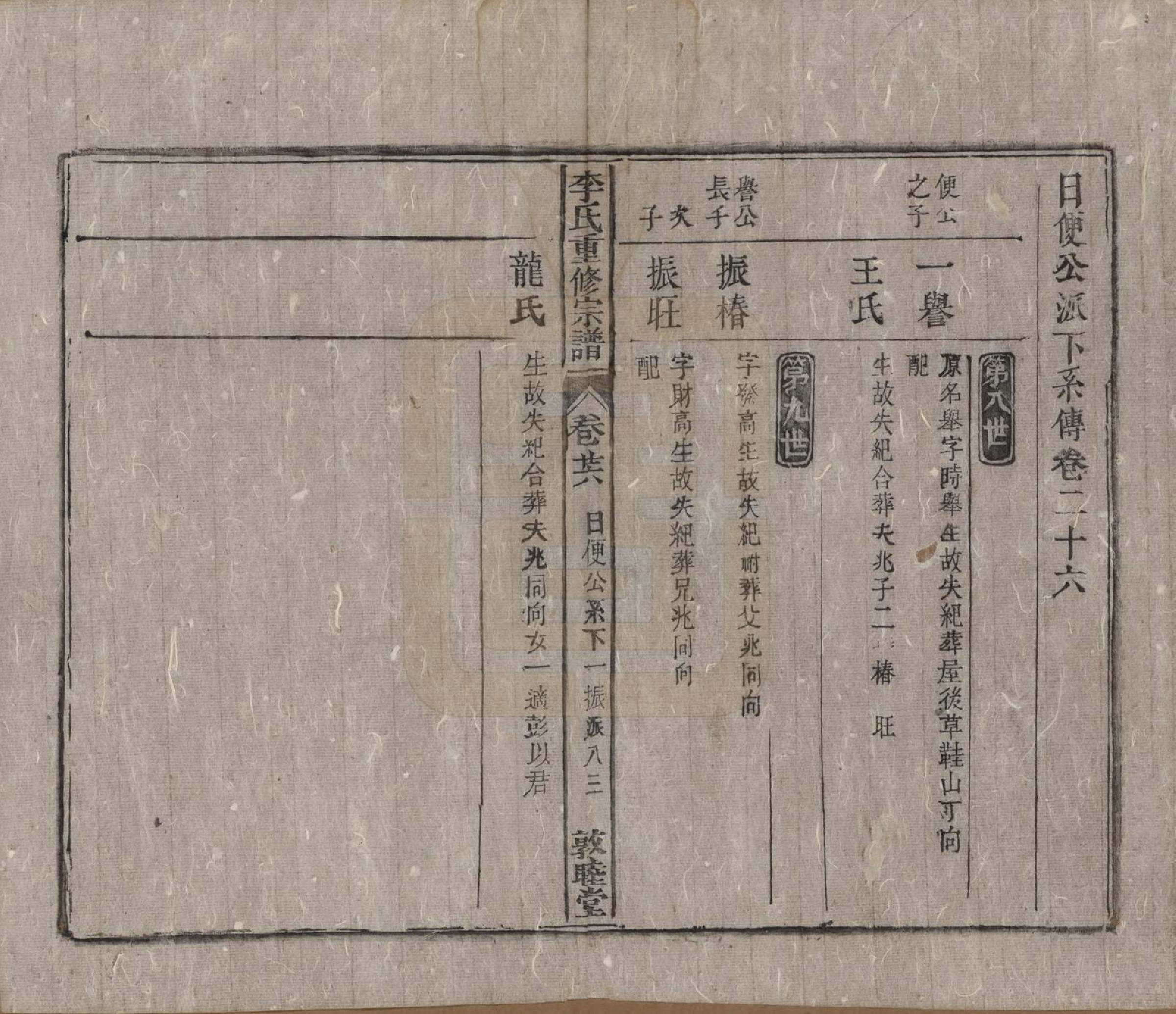 GTJP0857.李.中国.李氏重修宗谱五十卷首一卷.清同治十一年（1872）_026.pdf_第1页