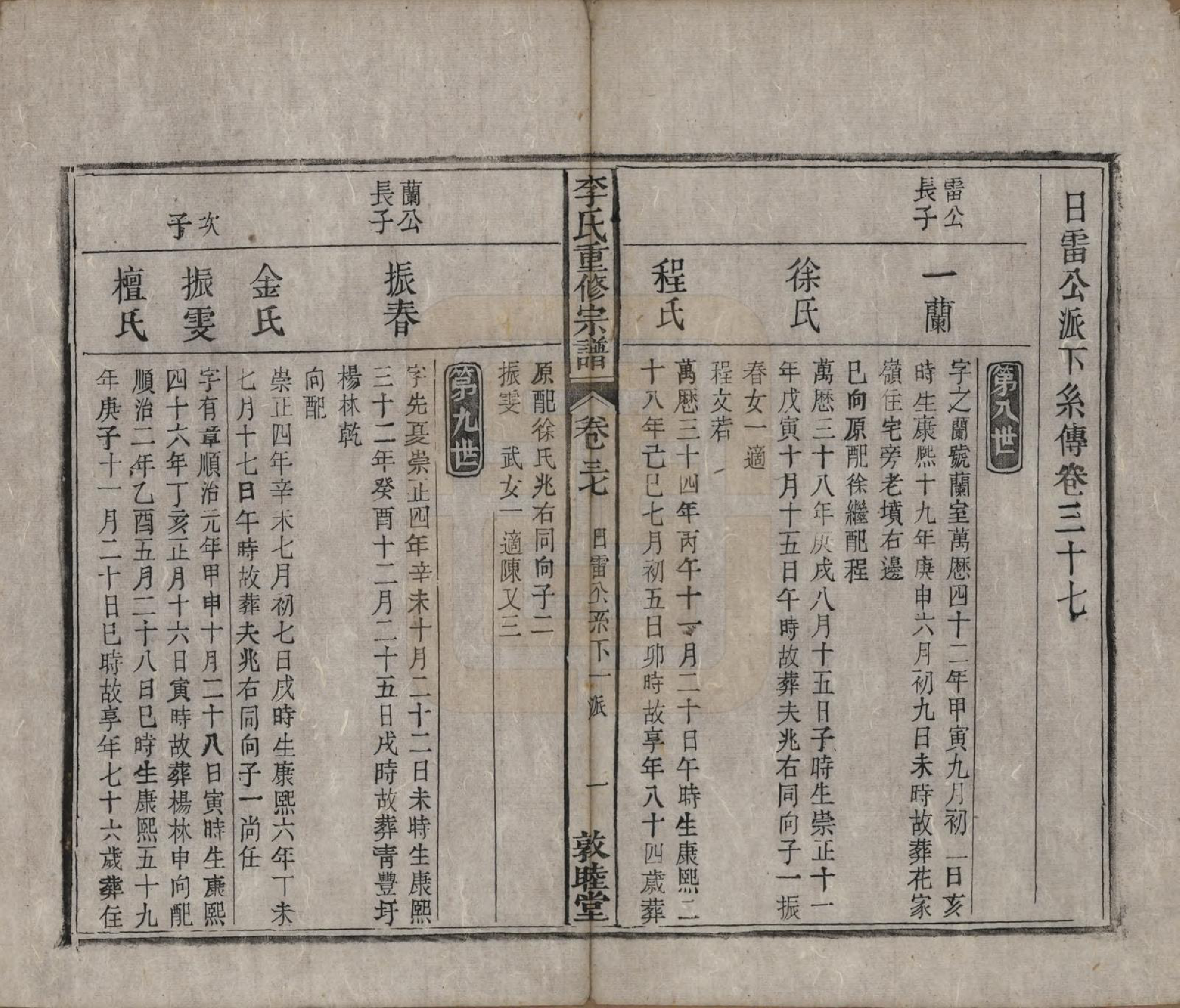 GTJP0857.李.中国.李氏重修宗谱五十卷首一卷.清同治十一年（1872）_037.pdf_第1页