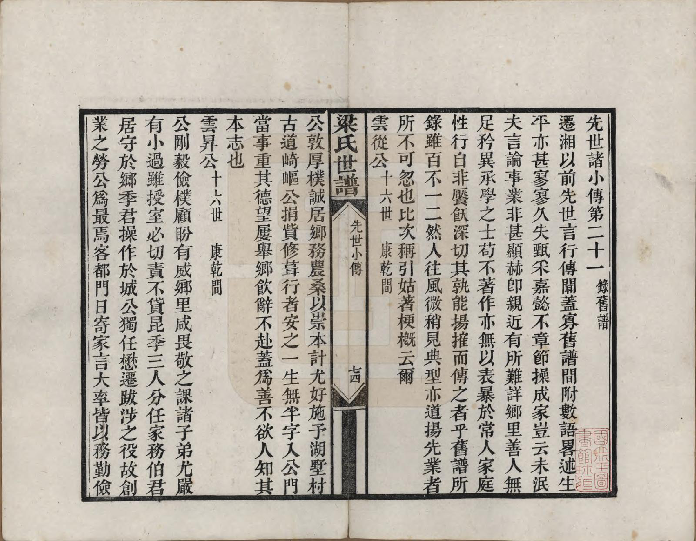 GTJP0867.梁.中国.梁氏世谱三十二篇.民国四年（1915）_002.pdf_第1页