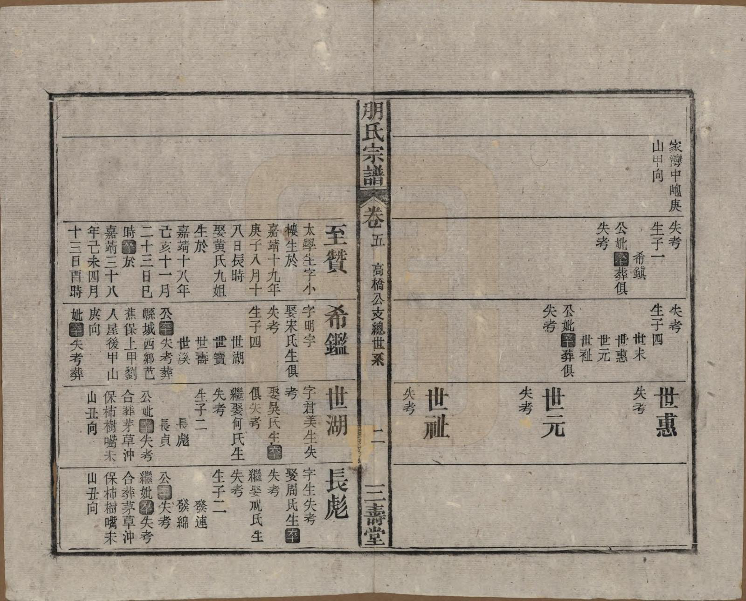 GTJP1136.朋.中国.朋氏宗谱十七卷首一卷末一卷.清宣统三年（1911）_005.pdf_第2页