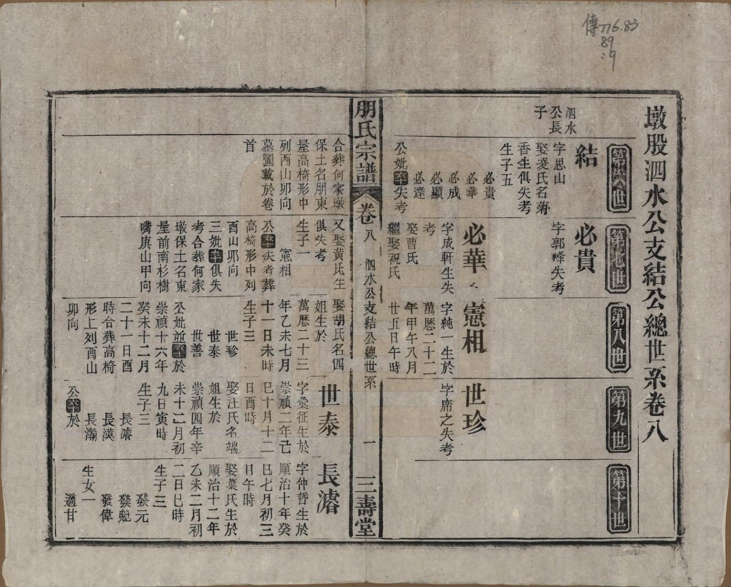 GTJP1136.朋.中国.朋氏宗谱十七卷首一卷末一卷.清宣统三年（1911）_008.pdf_第1页