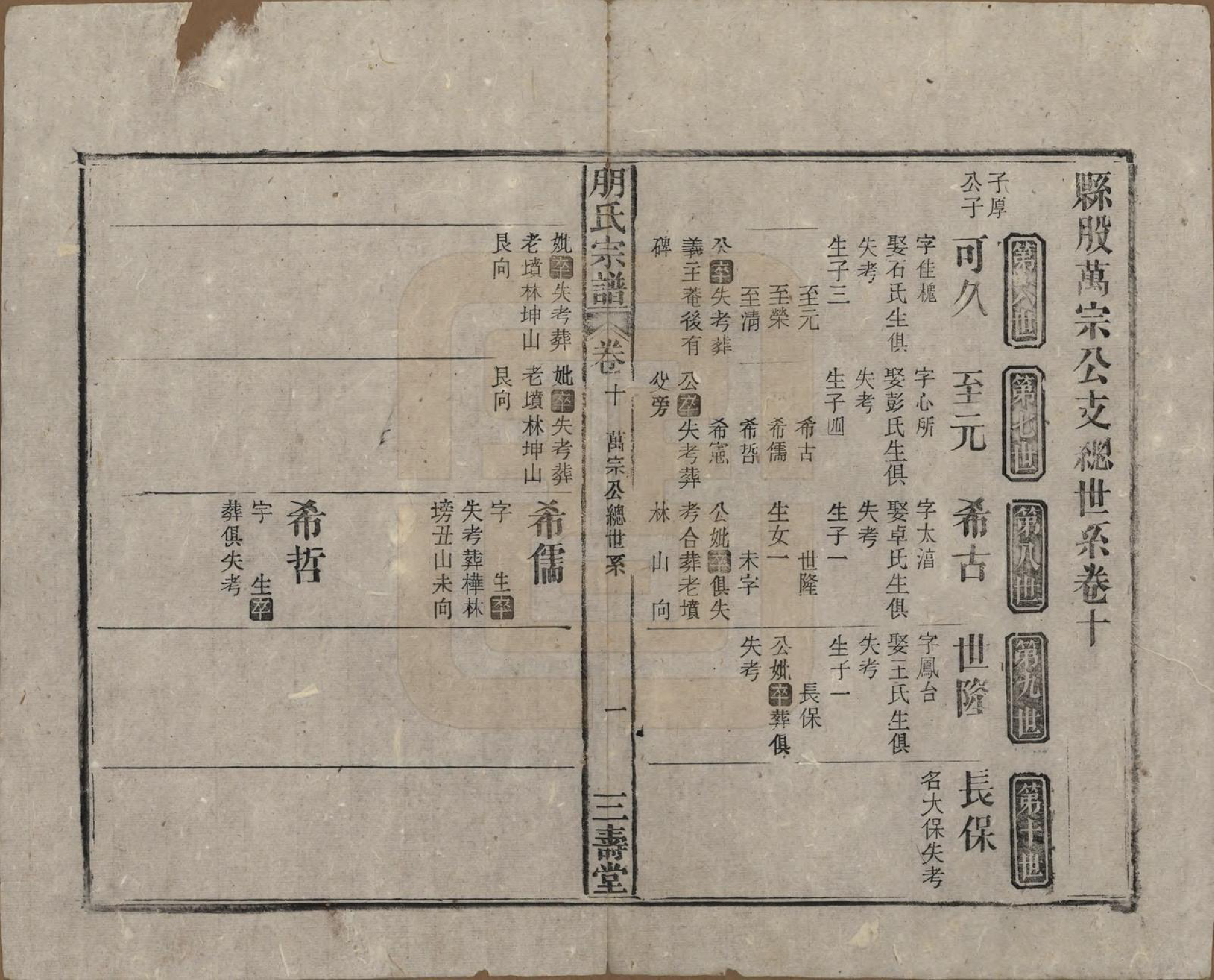 GTJP1136.朋.中国.朋氏宗谱十七卷首一卷末一卷.清宣统三年（1911）_010.pdf_第1页