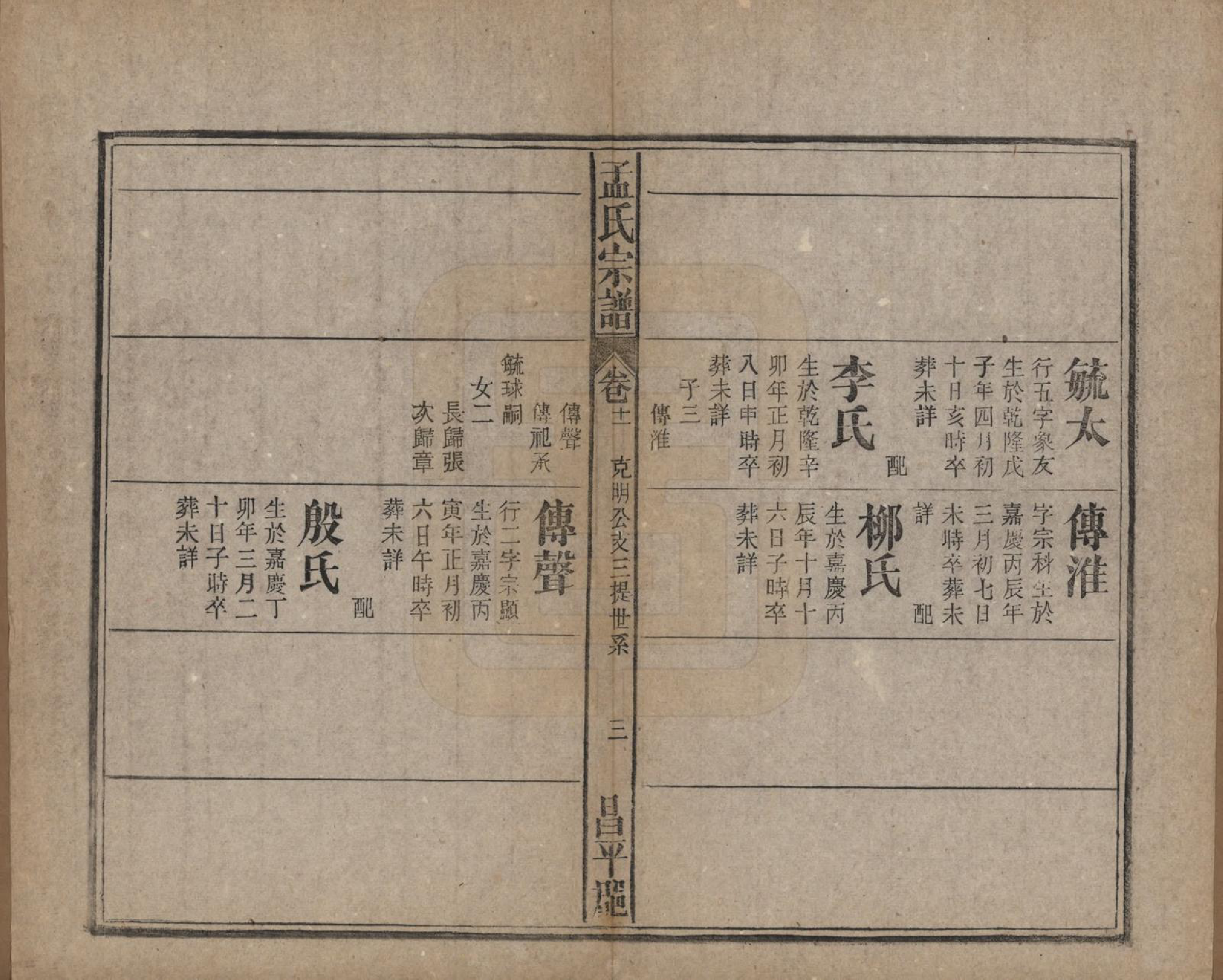 GTJP1089.孟.中国.孟氏宗谱十四卷.民国二十二年（1933）_011.pdf_第3页