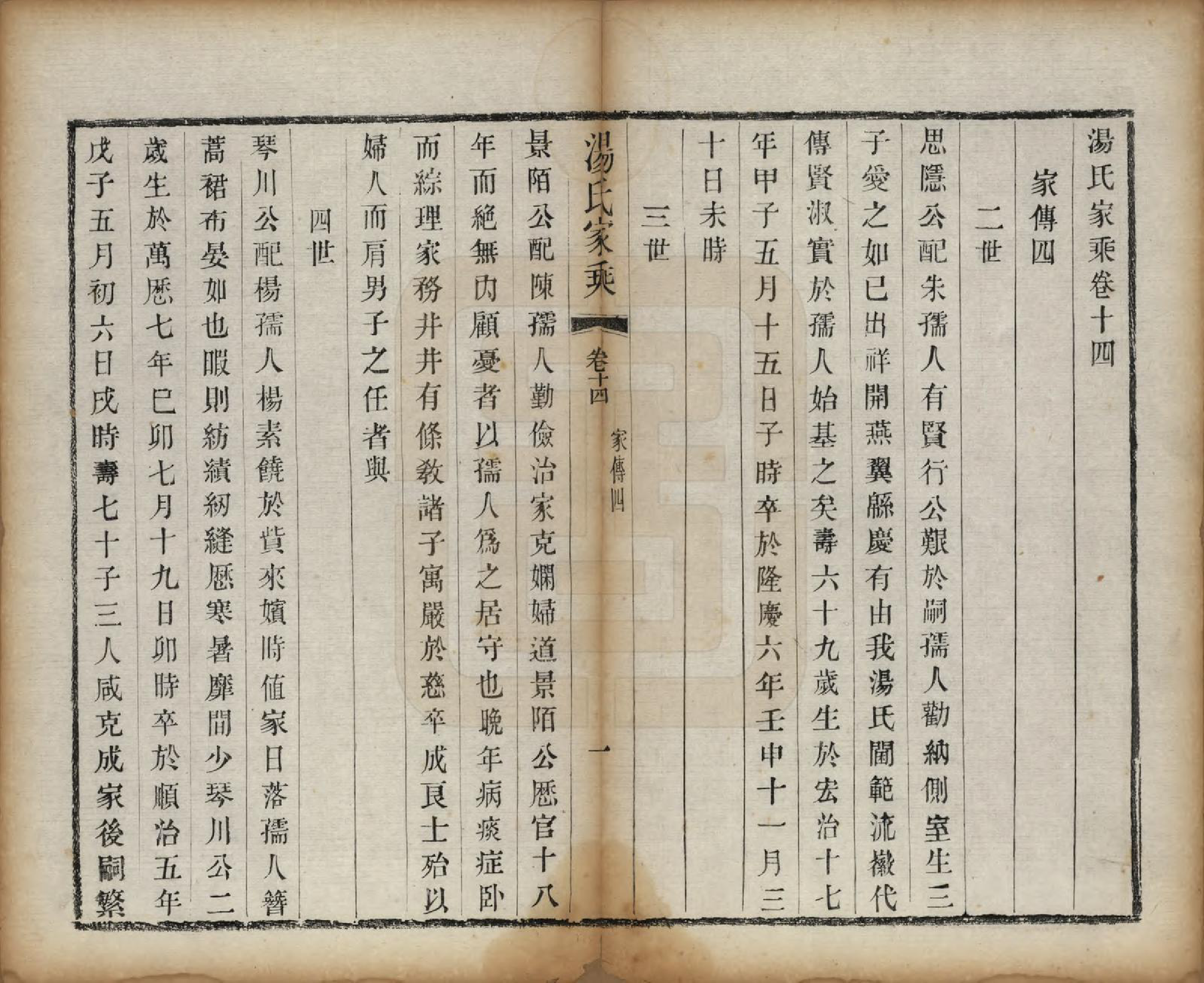 GTJP1394.汤.中国.汤氏家乘十四卷首一卷.清同治十三年（1874）_014.pdf_第1页