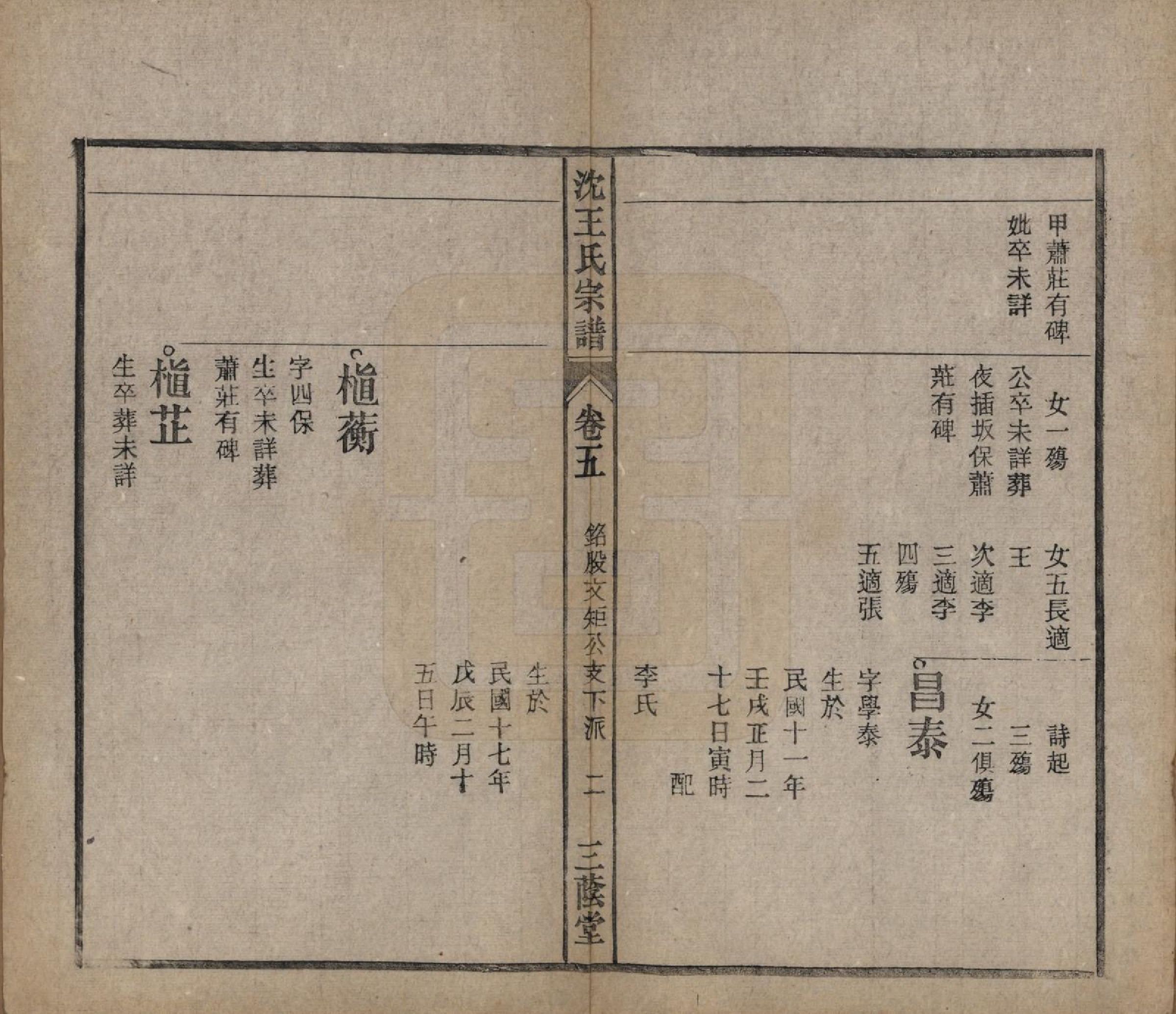 GTJP1534.王.中国.沈王氏宗谱二十卷末一卷.民国二十三年（1934）_005.pdf_第2页