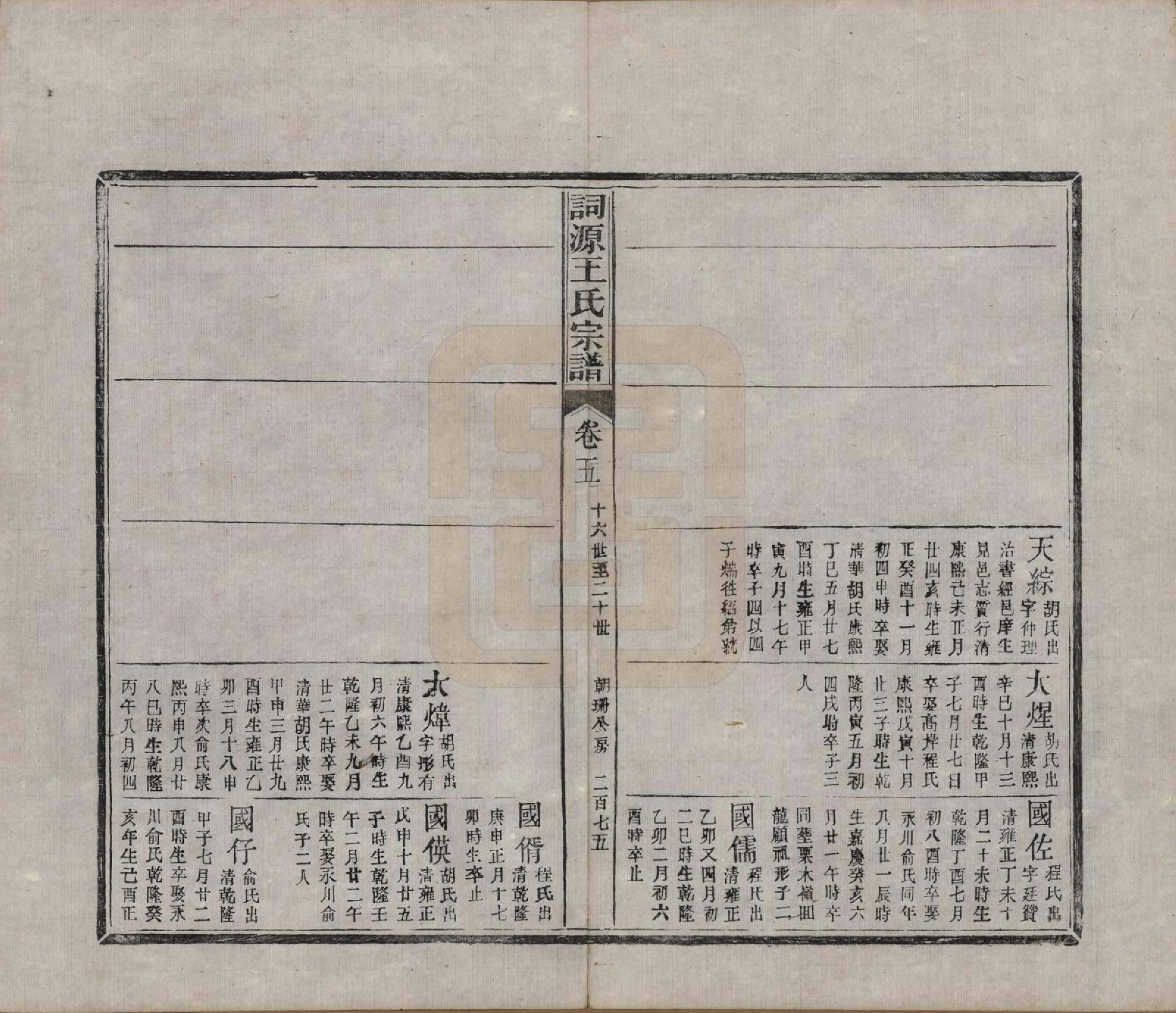 GTJP1611.王.中国.词源王氏宗谱十卷.清光绪元年（1875）_005.pdf_第1页