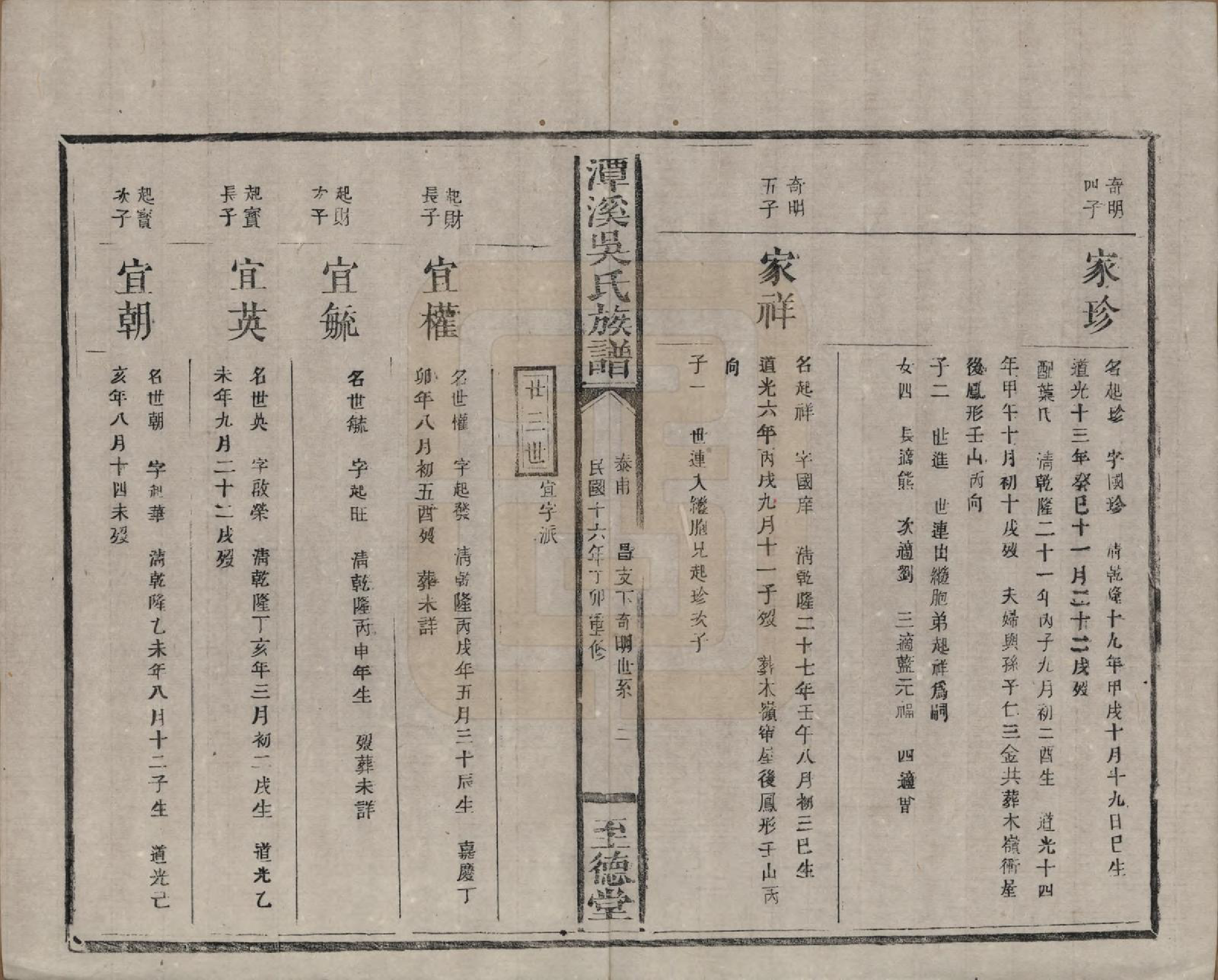 GTJP1645.吴.中国.潭溪吴氏族谱.民国16年（1927）_007.pdf_第2页