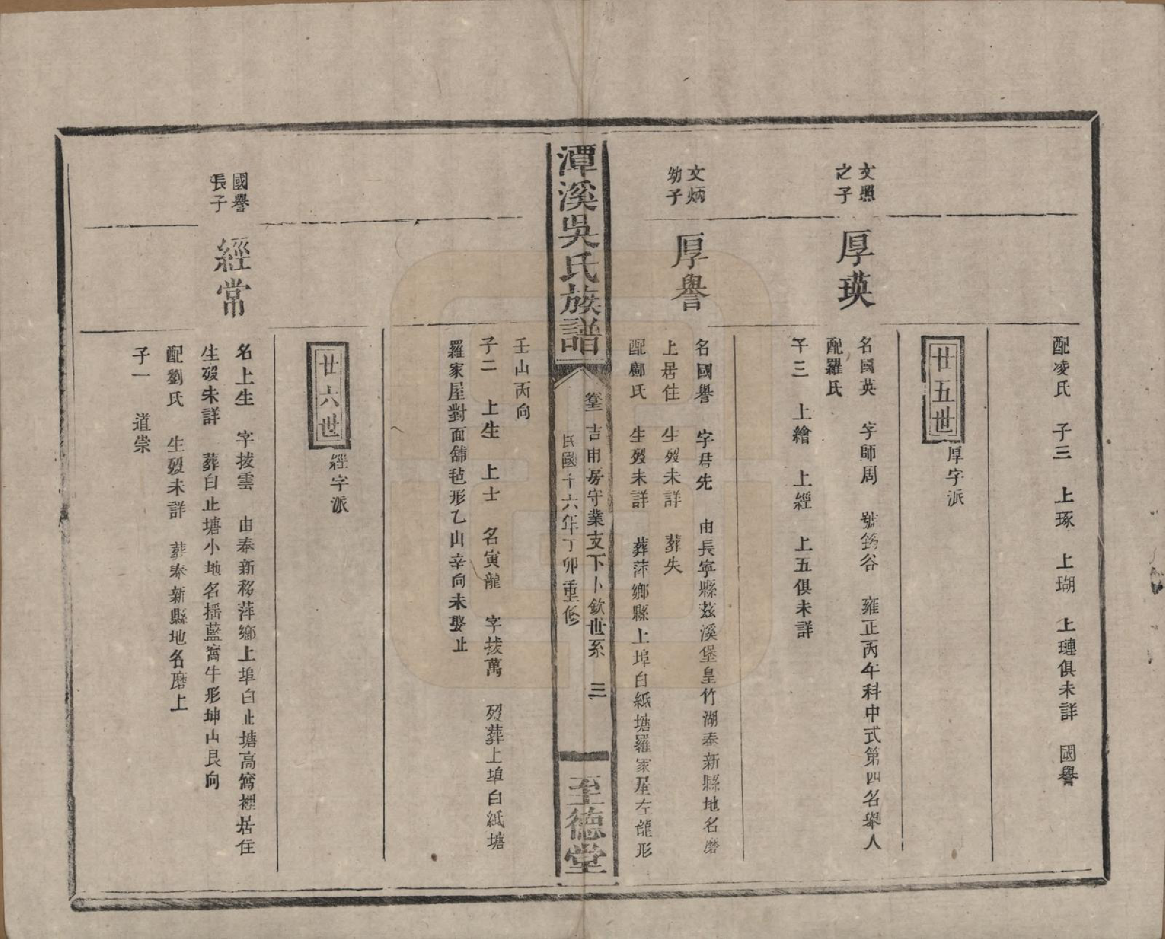 GTJP1645.吴.中国.潭溪吴氏族谱.民国16年（1927）_011.pdf_第3页