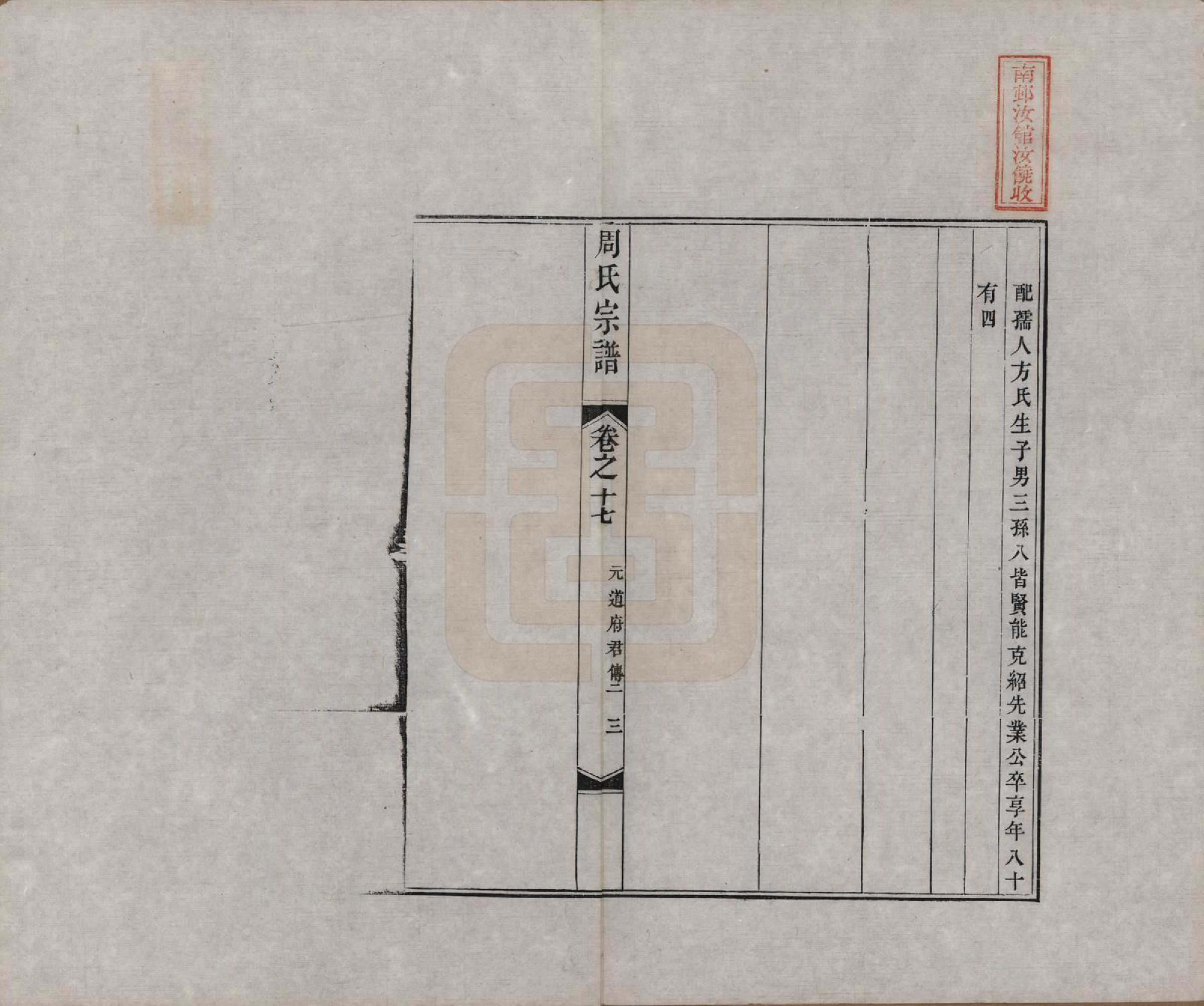 GTJP2321.周.中国.周氏宗谱二十卷.清道光十二年（1832）_017.pdf_第3页