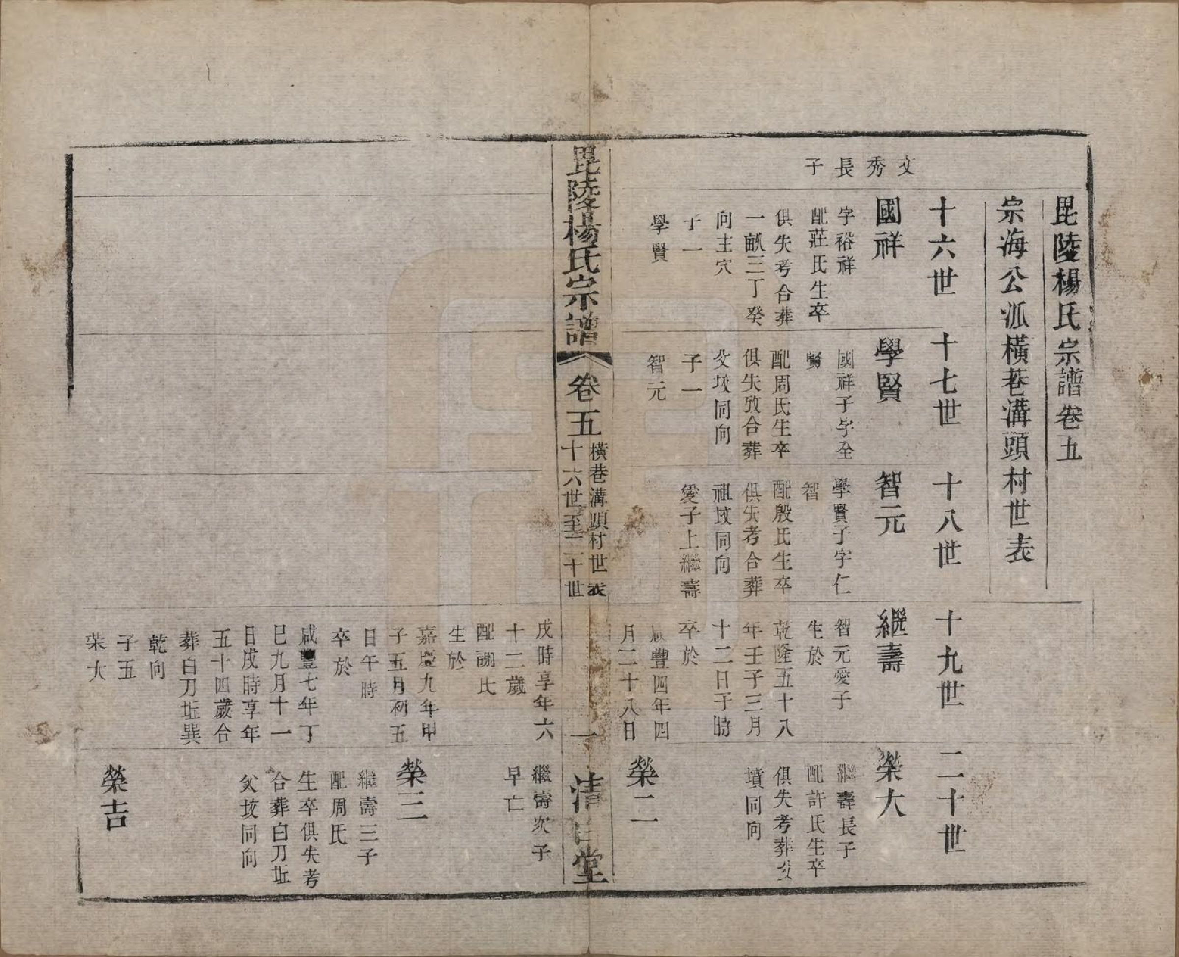 GTJP1991.杨.中国.杨氏宗谱八卷.清同治十二年（1873）_005.pdf_第1页