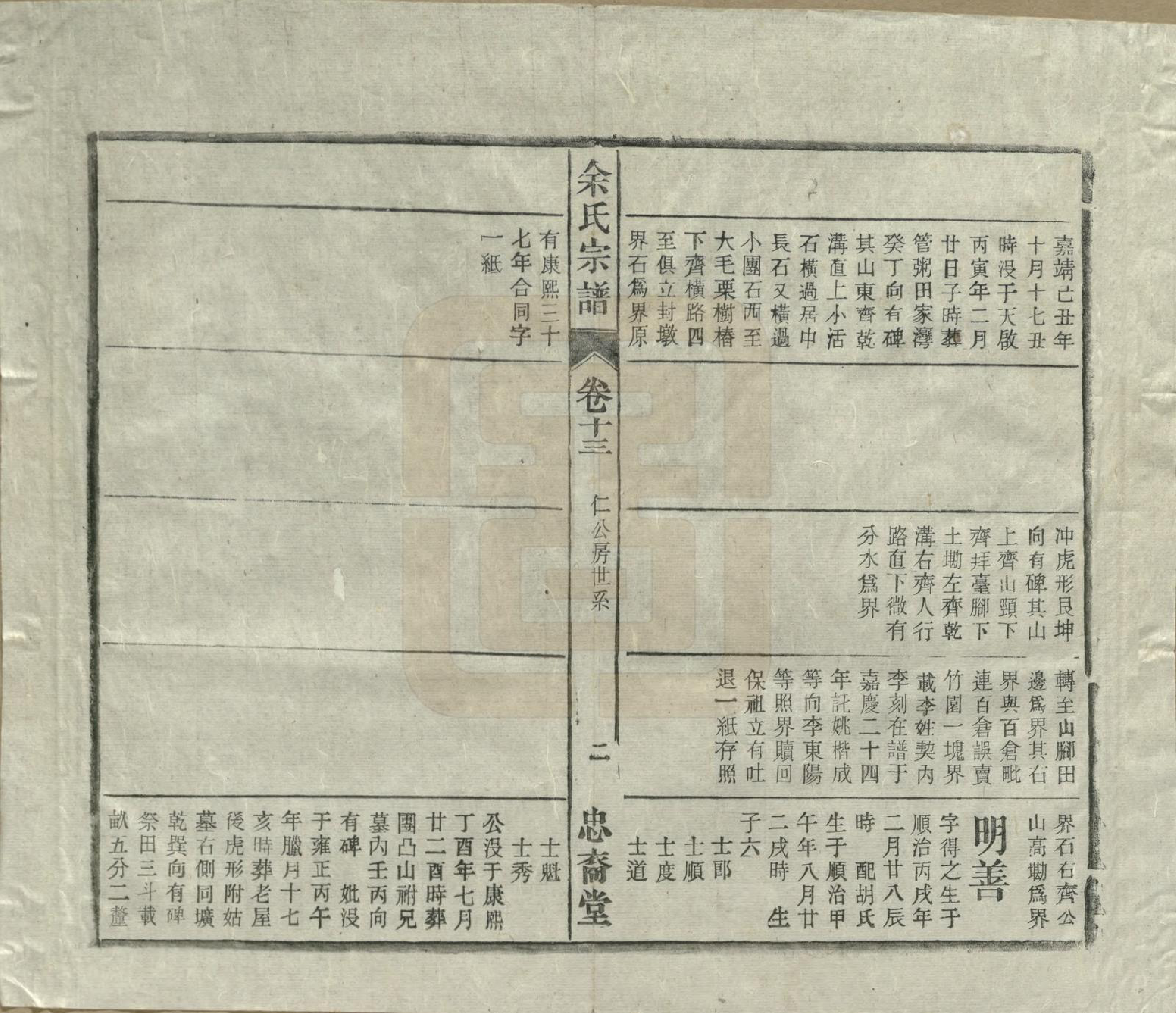 GTJP2041.余.中国.余氏宗谱十八卷.清光绪二十七年（1901）_013.pdf_第2页