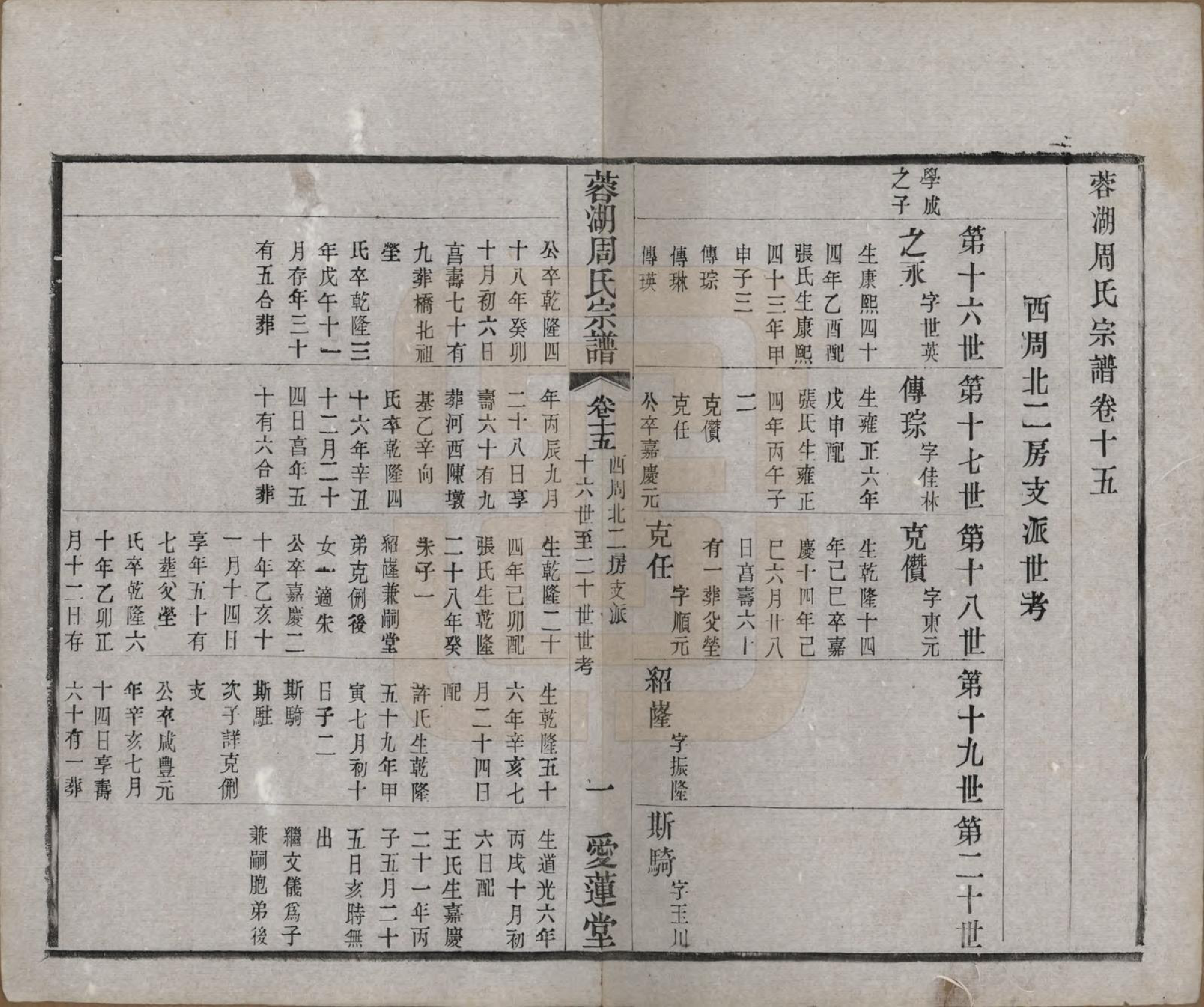 GTJP2335.周.中国.蓉湖周氏宗谱二十八卷.清光绪三十一年（1905）_015.pdf_第1页