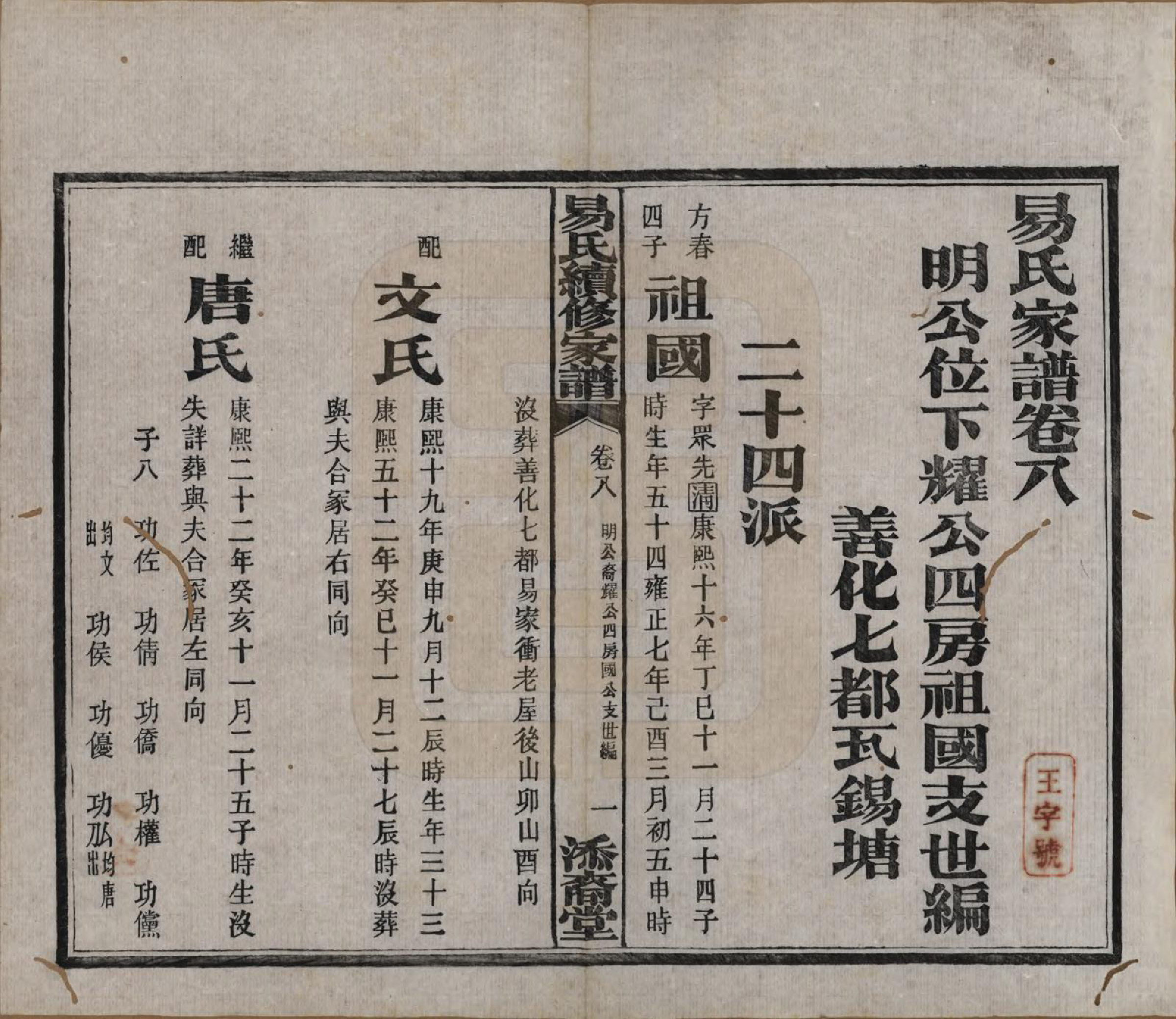 GTJP2010.易.中国.瓦锡田易氏续修家谱十四卷首一卷.民国三十一年（1942）_008.pdf_第2页