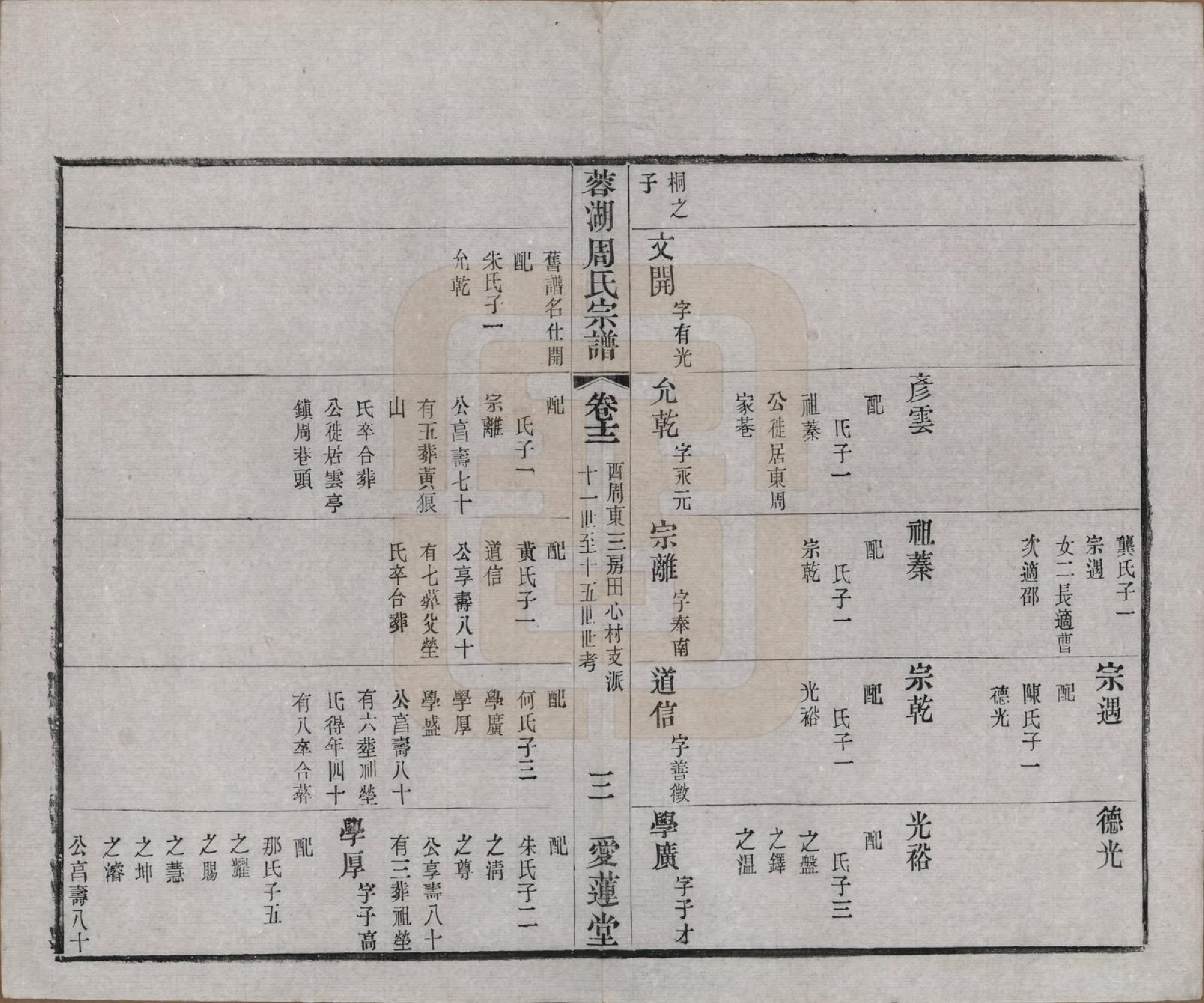 GTJP2335.周.中国.蓉湖周氏宗谱二十八卷.清光绪三十一年（1905）_012.pdf_第3页