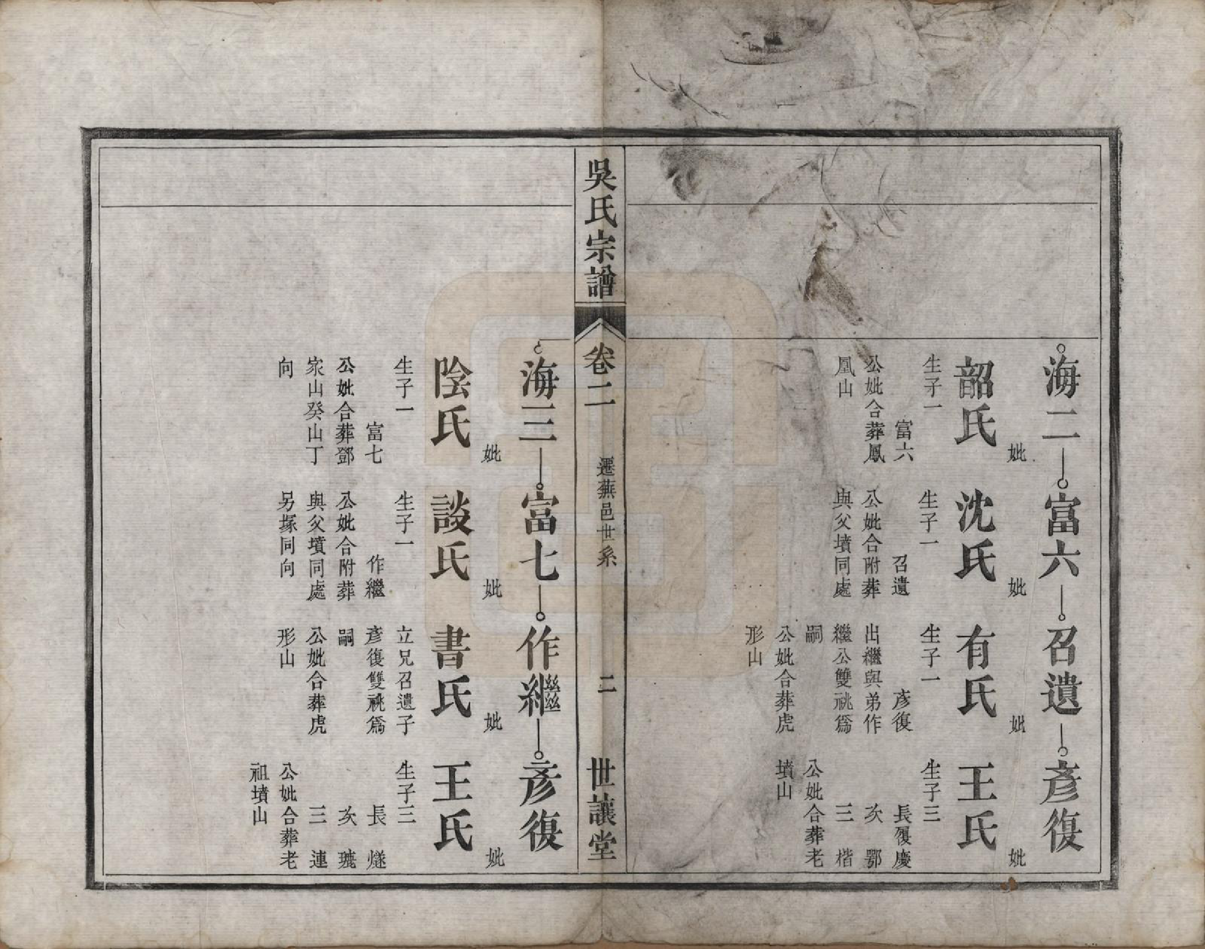 GTJP1703.吴.中国.鸠江吴氏家谱四卷.清光绪十一年（1885）_002.pdf_第2页