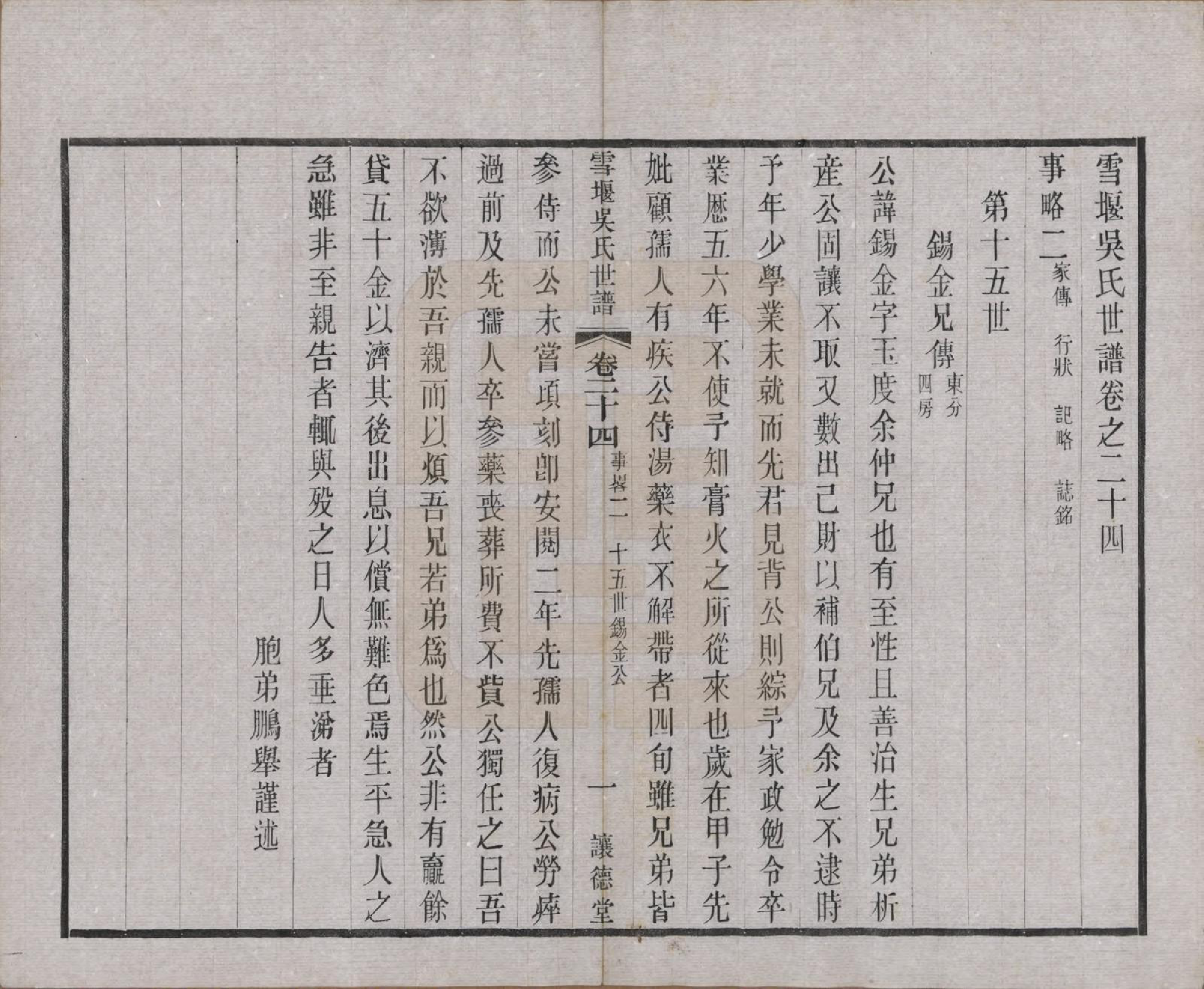 GTJP1654.吴.中国.雪堰吴氏世谱三十卷首一卷.民国二十二年（1933）_024.pdf_第2页