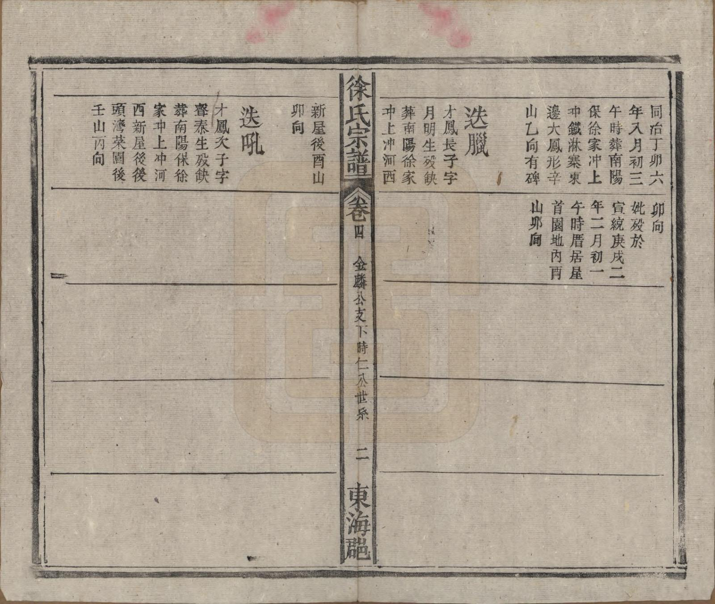 GTJP1877.徐.中国.徐氏重修宗谱四卷首一卷.清光绪四年（1878）_004.pdf_第2页