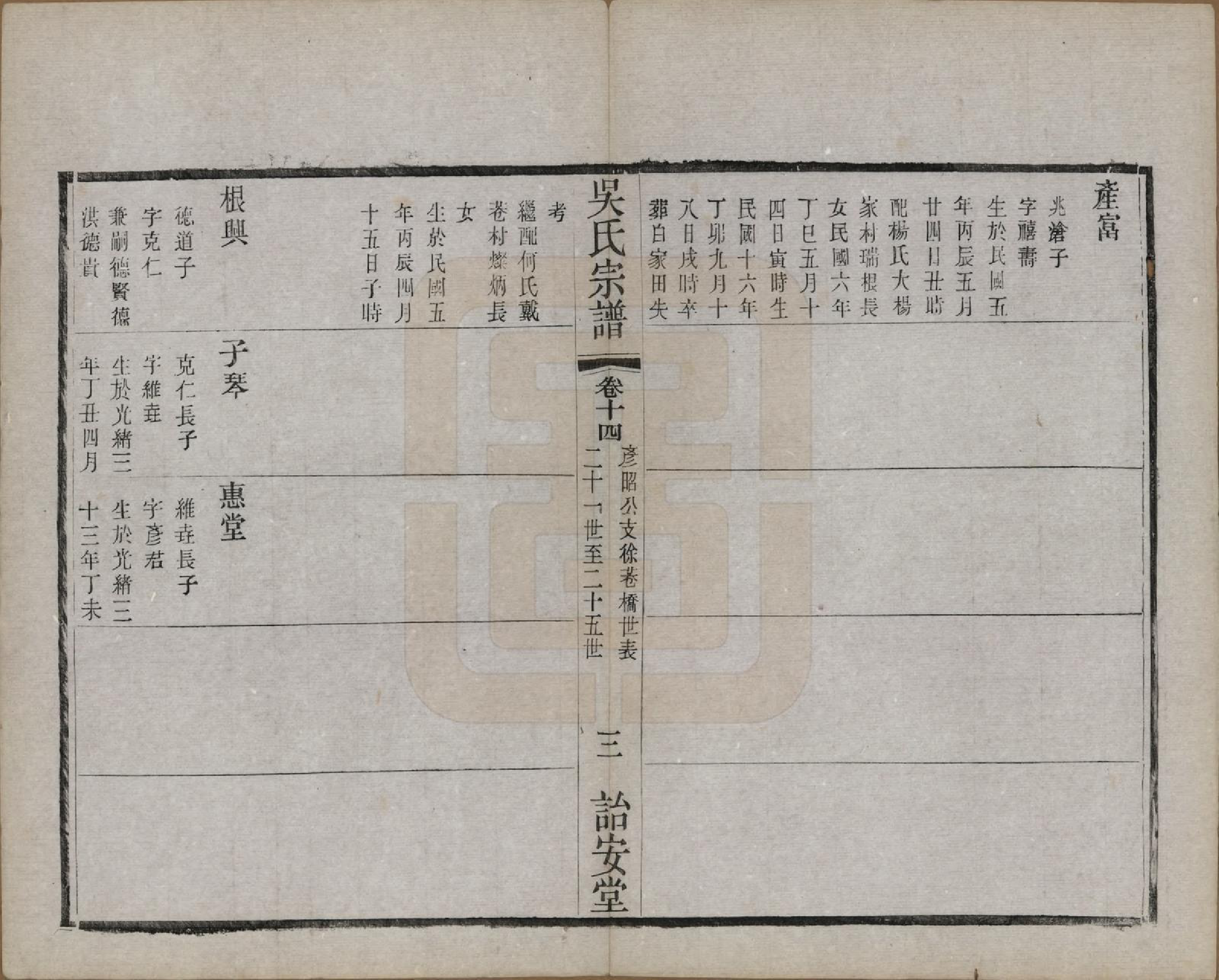 GTJP1663.吴.中国.吴氏宗谱二十四卷.民国十八年（1929）_014.pdf_第3页