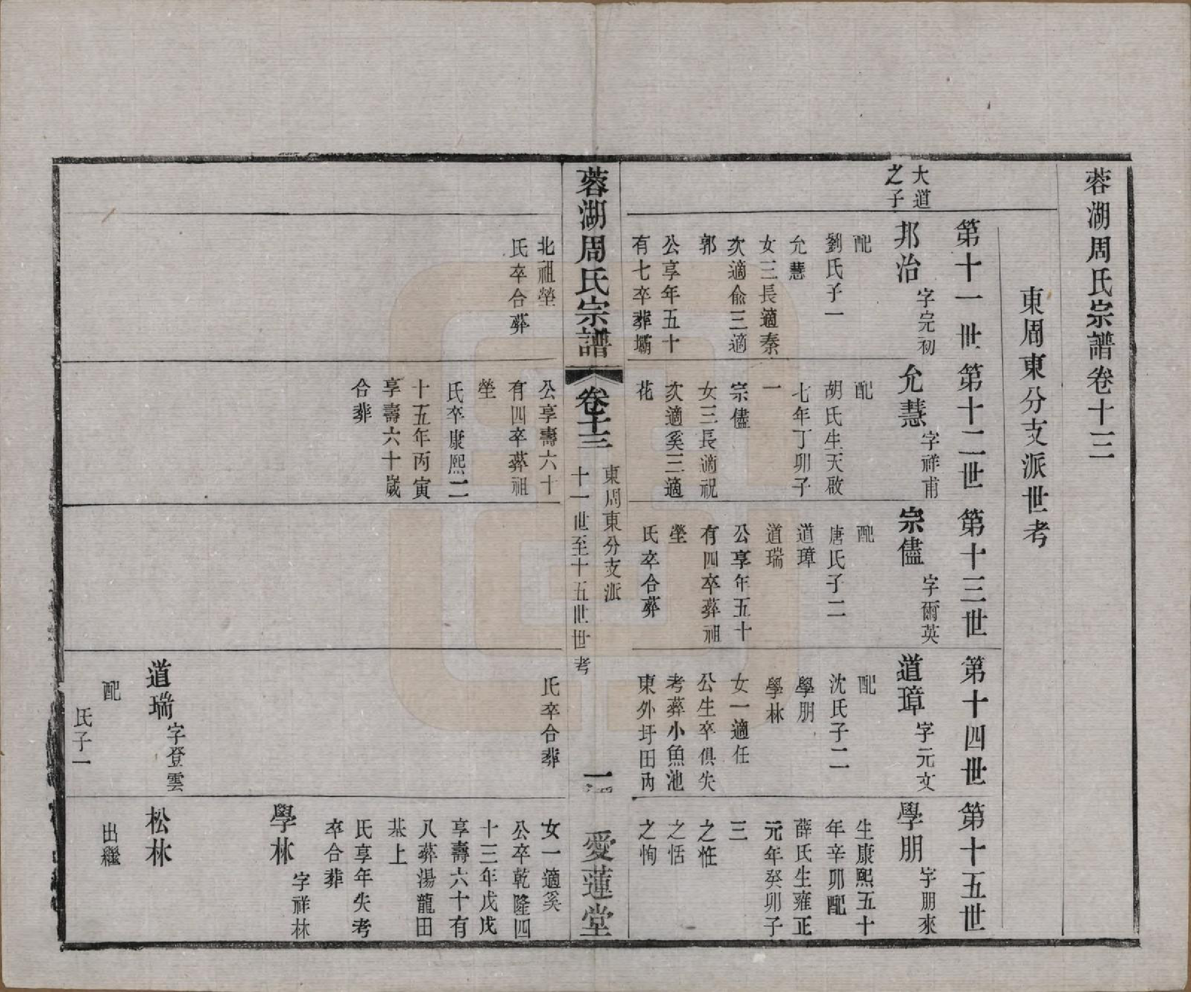 GTJP2335.周.中国.蓉湖周氏宗谱二十八卷.清光绪三十一年（1905）_013.pdf_第1页