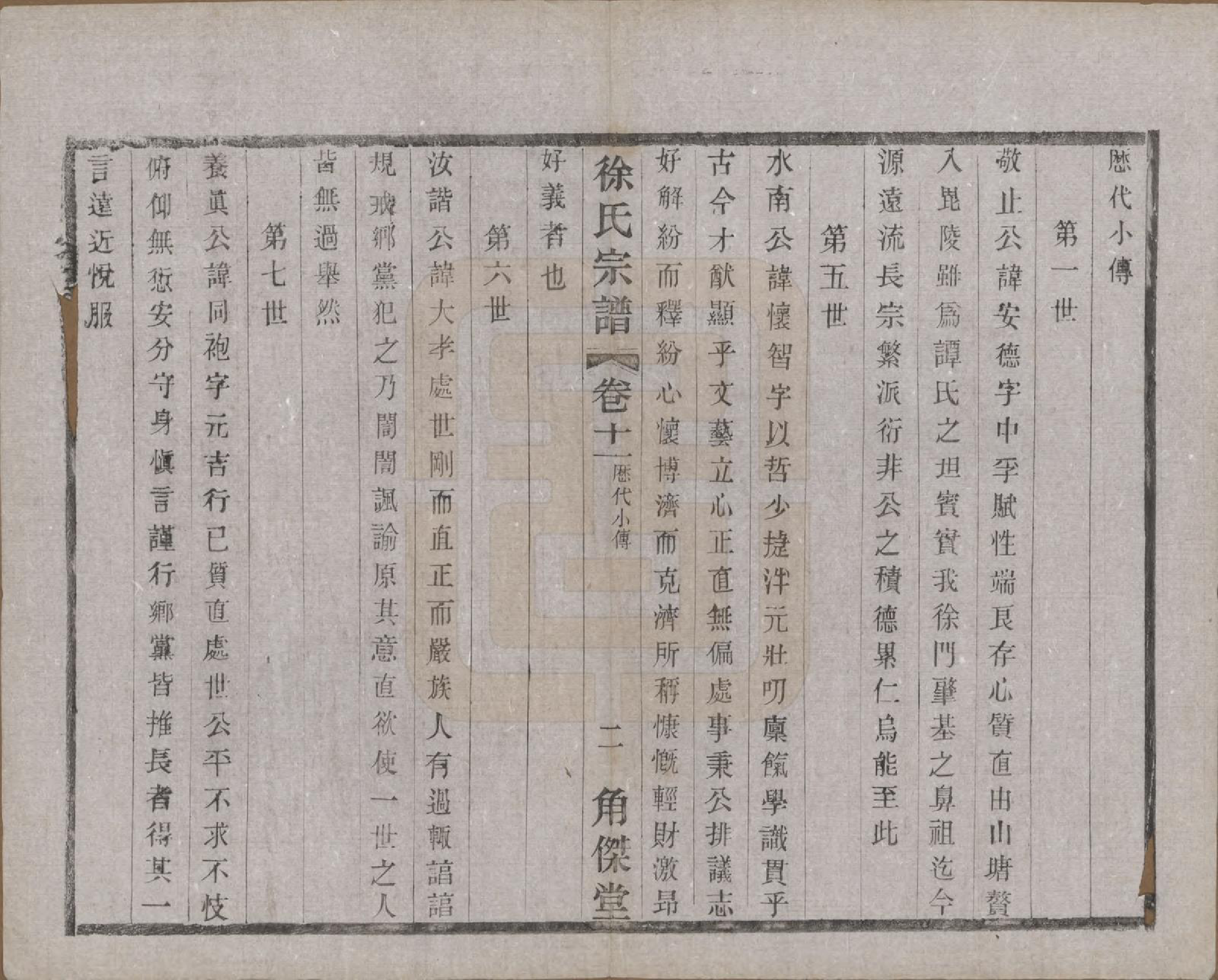 GTJP1846.徐.中国.谭庄徐氏宗谱十六卷.民国十三年（1924）_011.pdf_第2页