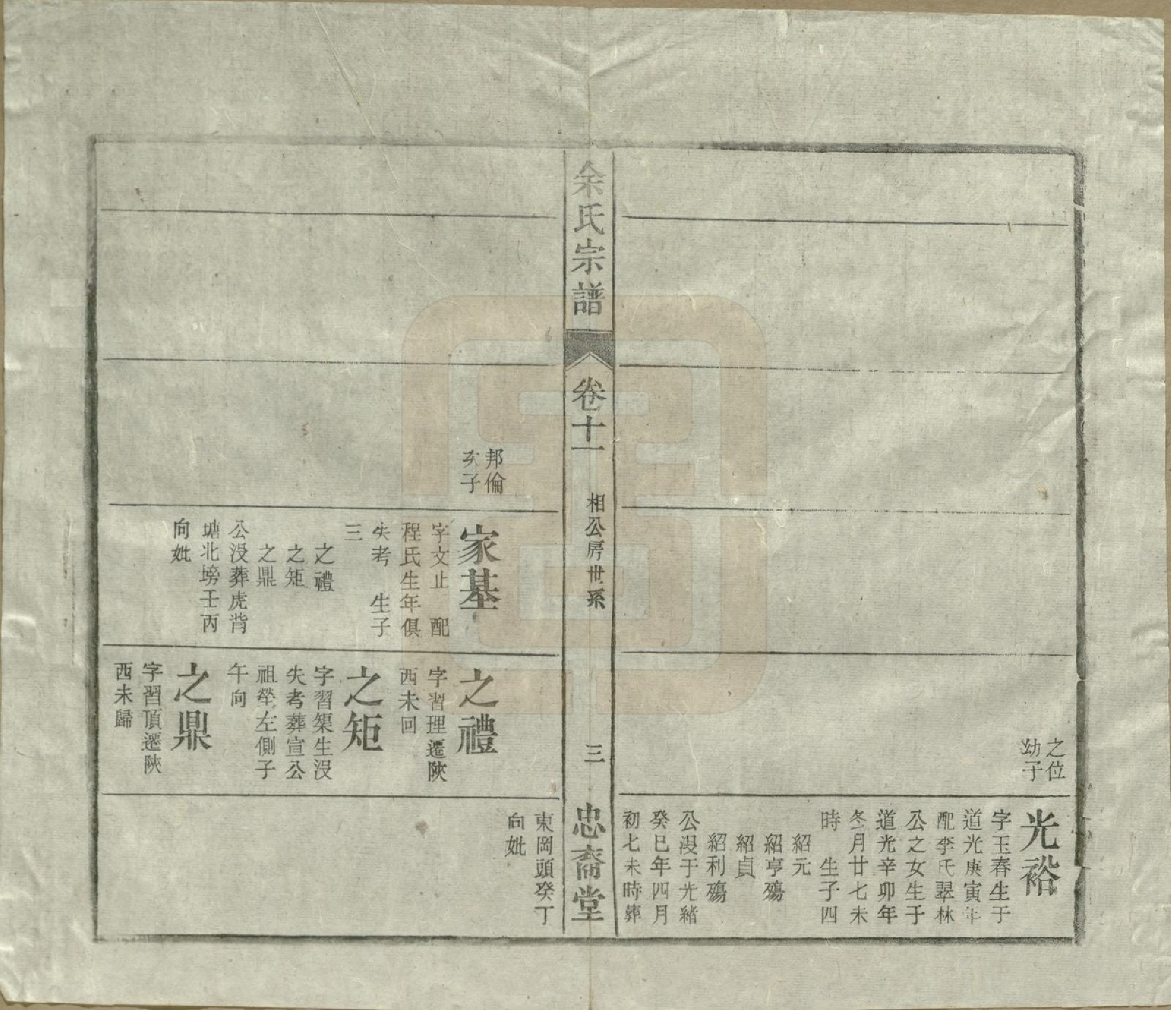 GTJP2041.余.中国.余氏宗谱十八卷.清光绪二十七年（1901）_011.pdf_第3页