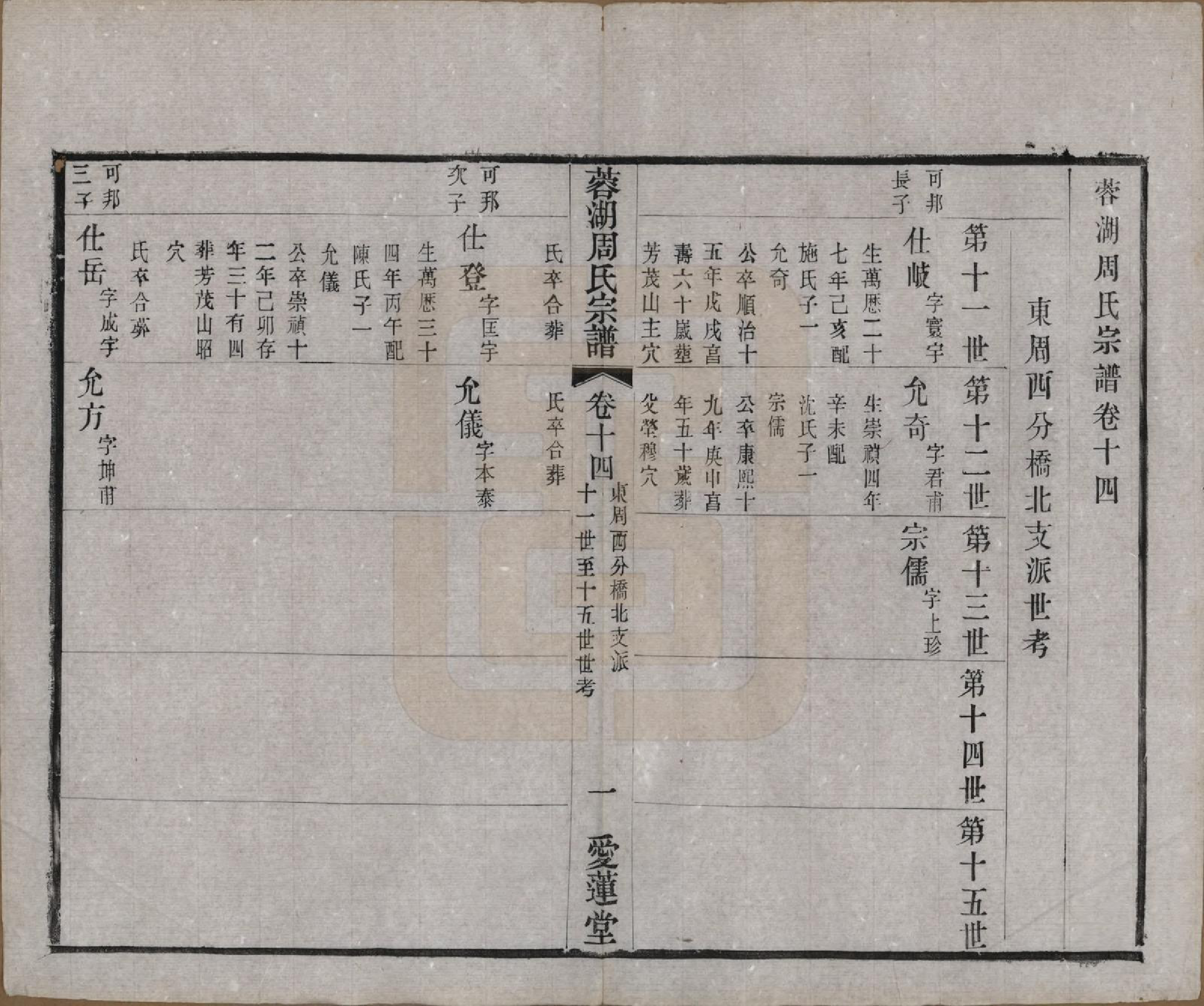 GTJP2335.周.中国.蓉湖周氏宗谱二十八卷.清光绪三十一年（1905）_014.pdf_第1页