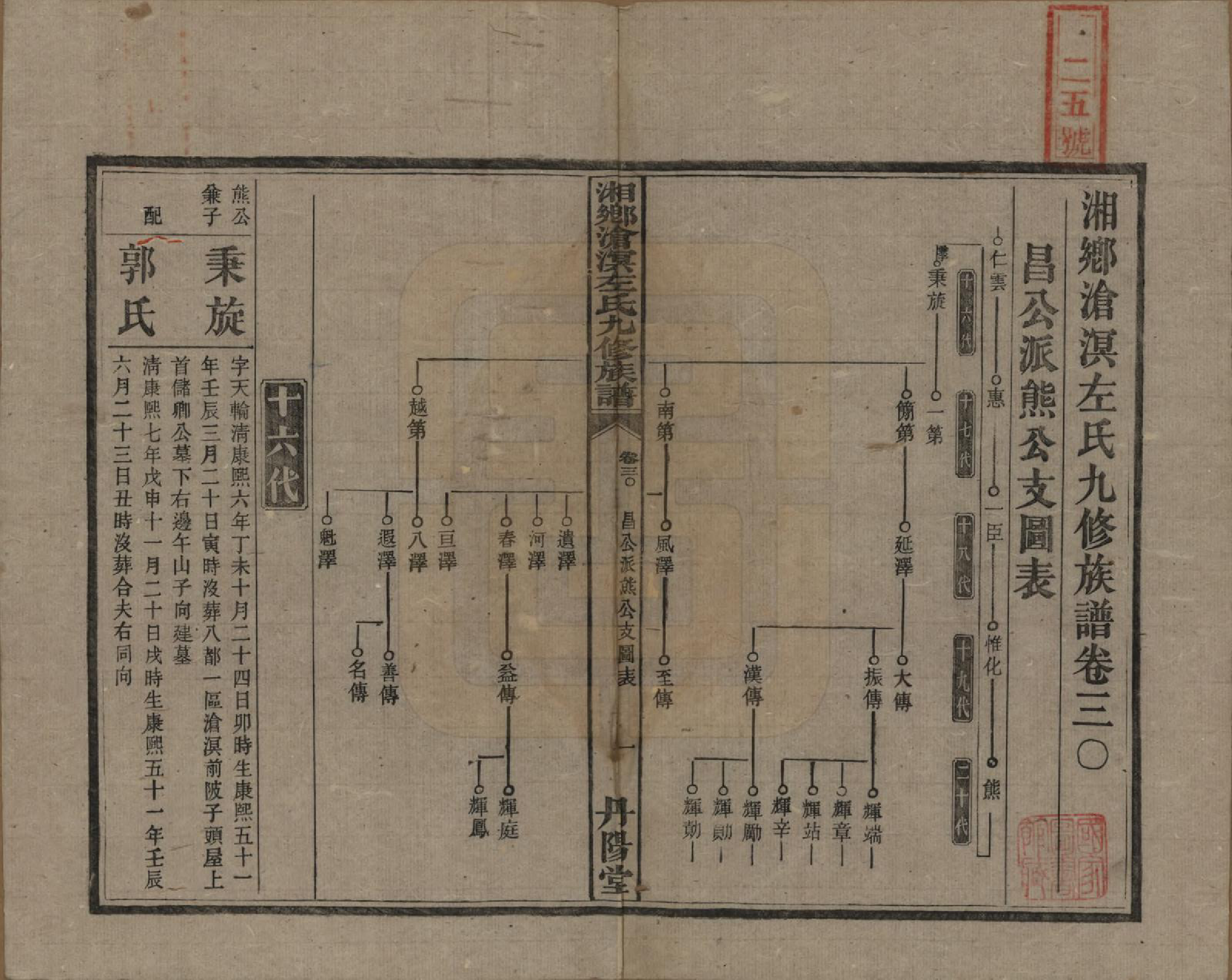 GTJP2384.左.中国.湘乡沧溟左氏九修支谱.民国_030.pdf_第1页