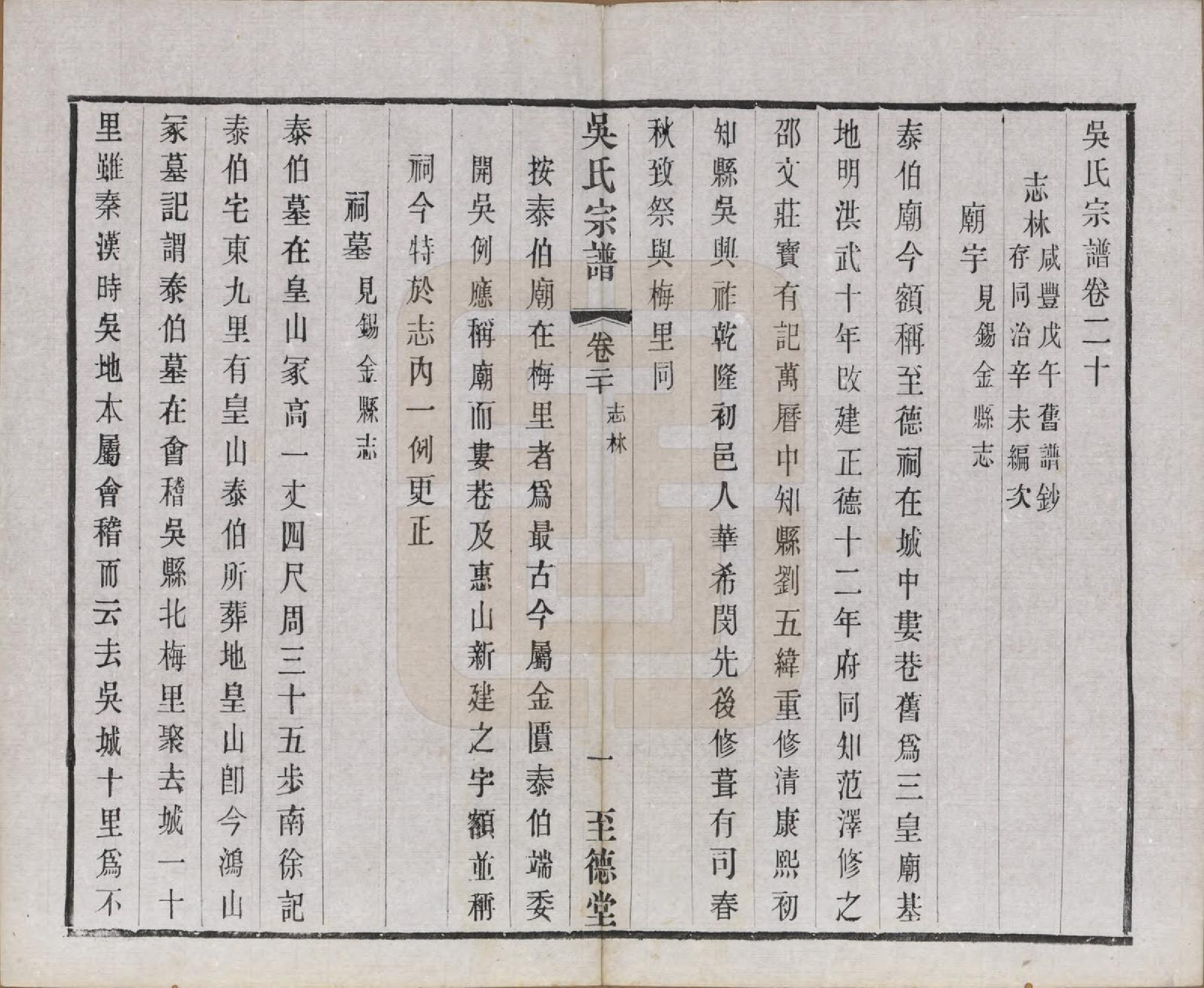 GTJP1664.吴.中国.吴氏宗谱二十卷首一卷.民国十八年（1929）_020.pdf_第1页