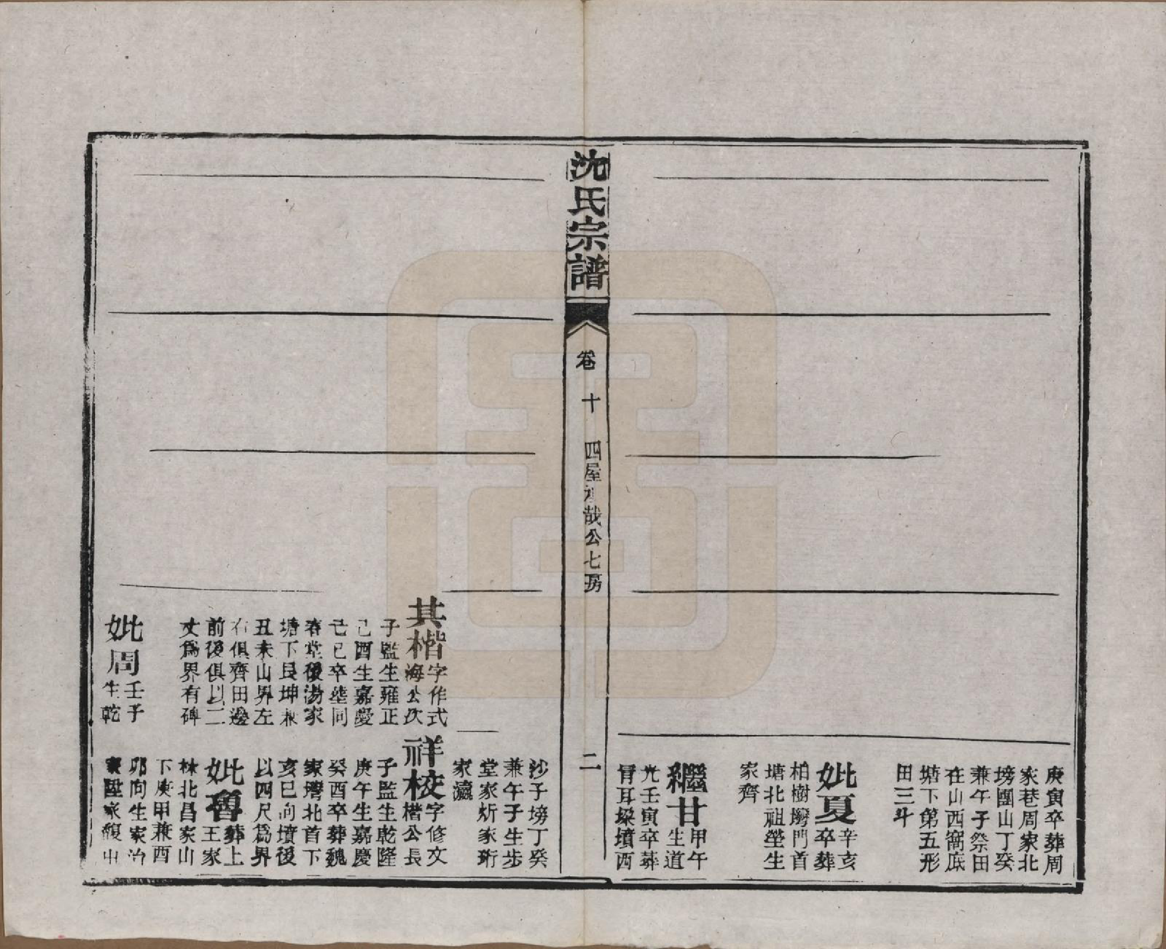 GTJP1258.沈.湖北孝感.孝感沈氏宗谱二十四卷首一卷.民国八年（1919）_010.pdf_第3页