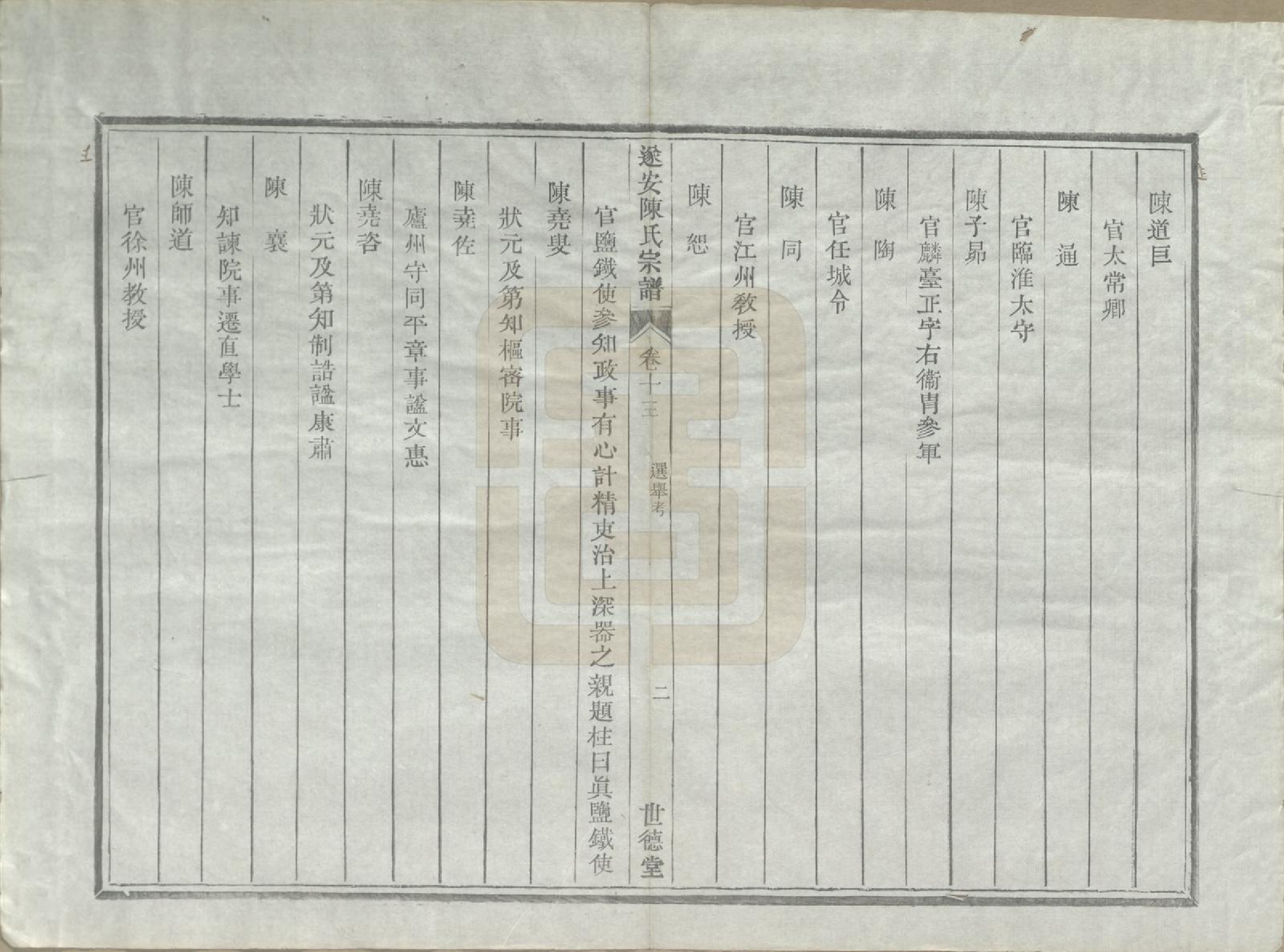 GTJP0119.陈.浙江淳安.遂安陈氏宗谱十六卷.民国八年（1919）_014.pdf_第3页