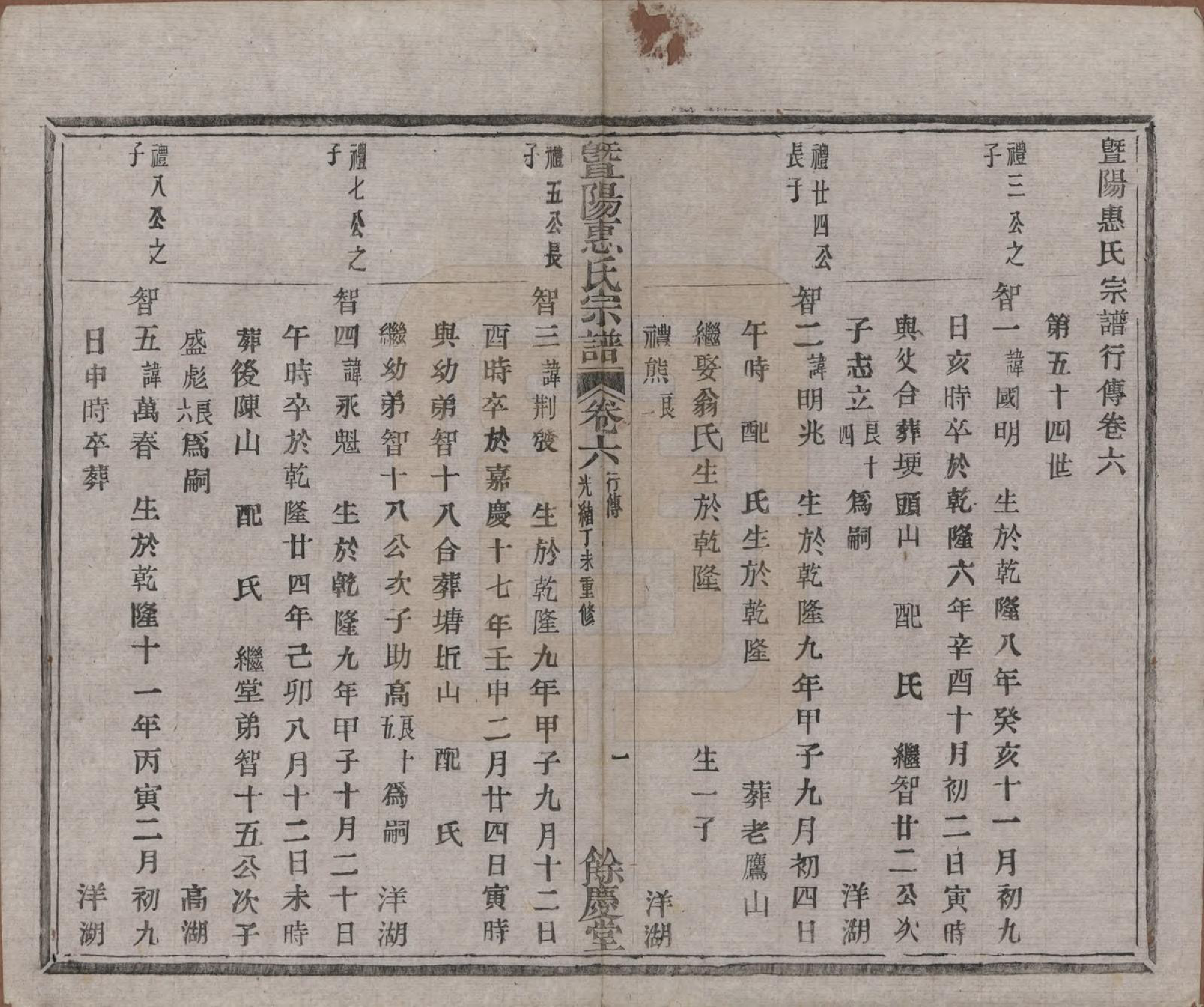 GTJP0647.惠.浙江诸暨.暨阳惠氏宗谱六卷.清光绪三十三年（1907）_006.pdf_第1页