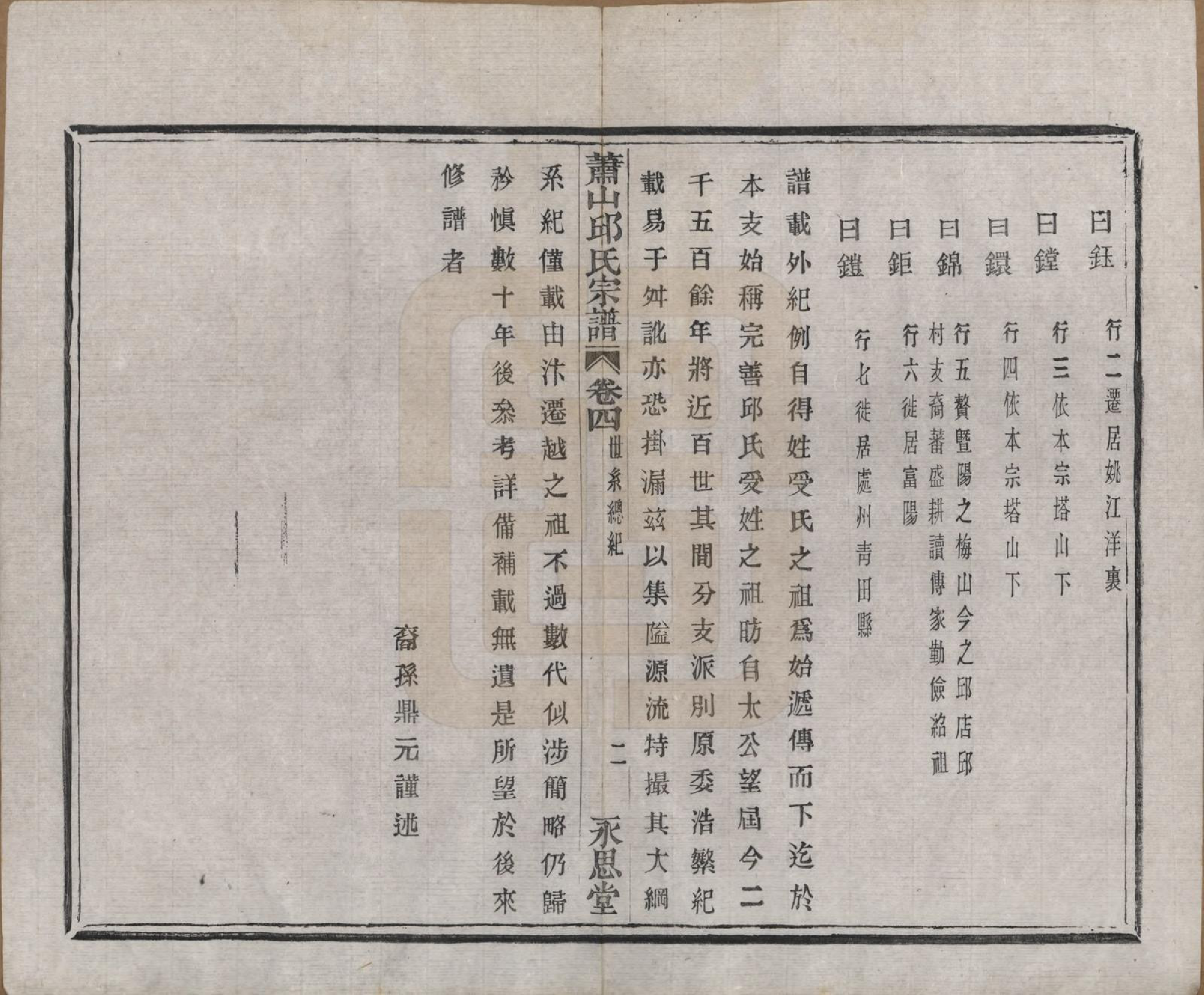 GTJP1210.邱.浙江萧山.萧山邱氏宗谱六卷.清光绪三十一年（1905）_004.pdf_第2页