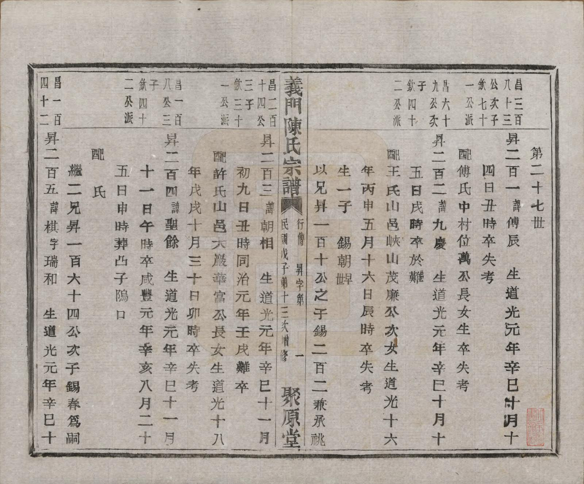 GTJP0141.陈.浙江诸暨.义门陈氏宗谱一百卷.民国三十八年（1949）_087.pdf_第2页