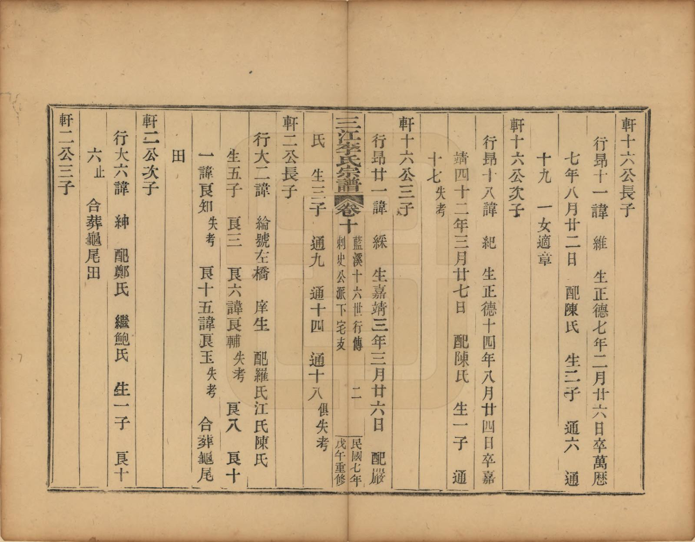 GTJP0818.李.浙江.三江李氏宗谱三十二卷首一卷末一卷.民国七年（1918）_010.pdf_第2页