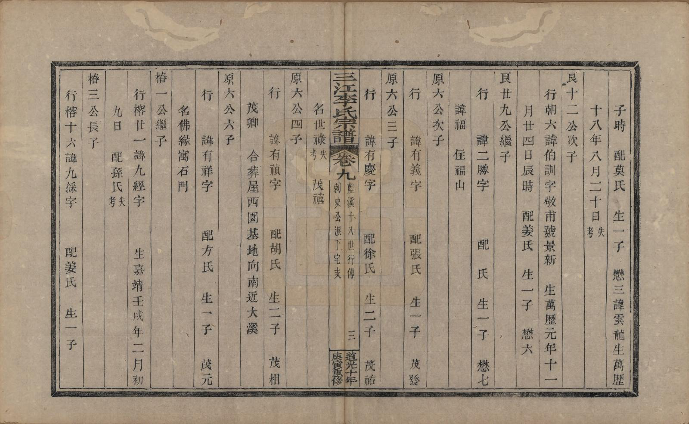 GTJP0840.李.浙江.三江李氏宗谱十七卷首—卷末—卷.清道光十年(1830)_009.pdf_第3页