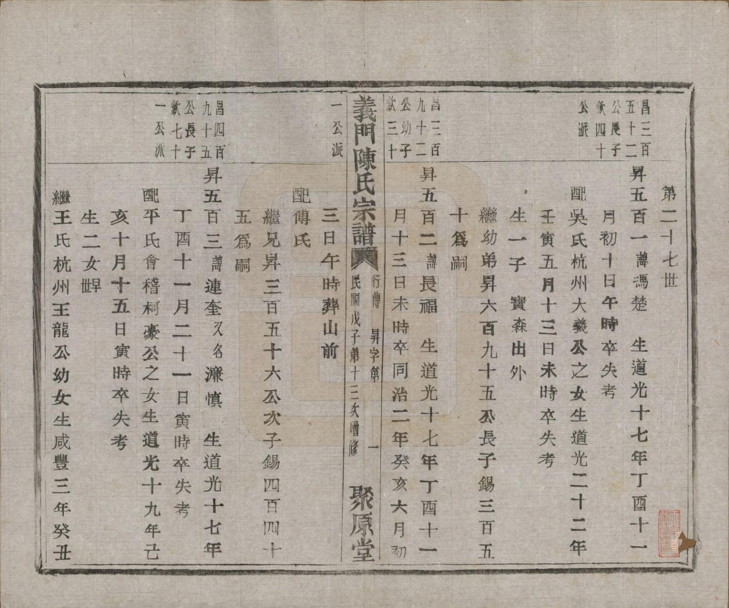 GTJP0141.陈.浙江诸暨.义门陈氏宗谱一百卷.民国三十八年（1949）_088.pdf_第2页