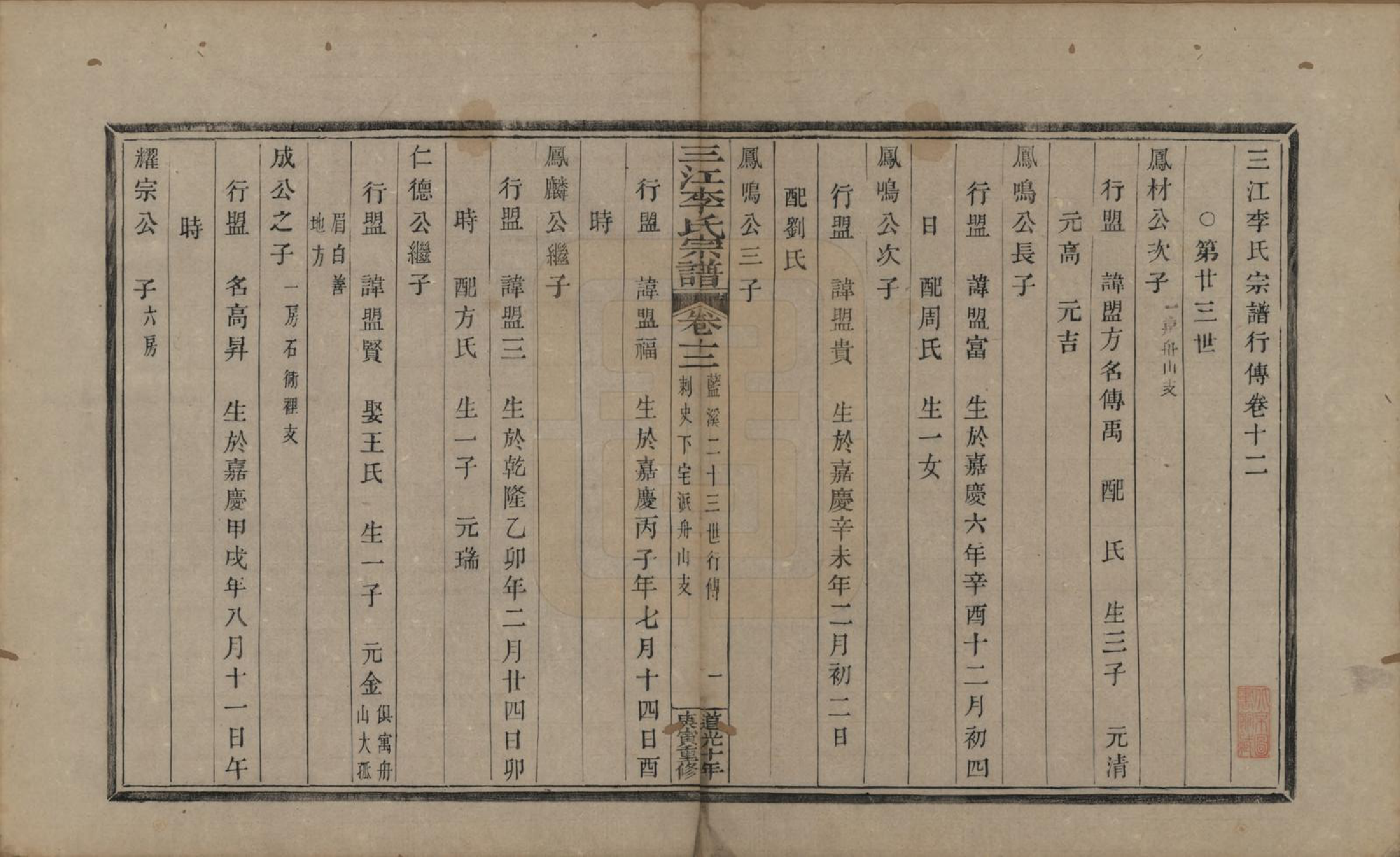 GTJP0840.李.浙江.三江李氏宗谱十七卷首—卷末—卷.清道光十年(1830)_012.pdf_第1页