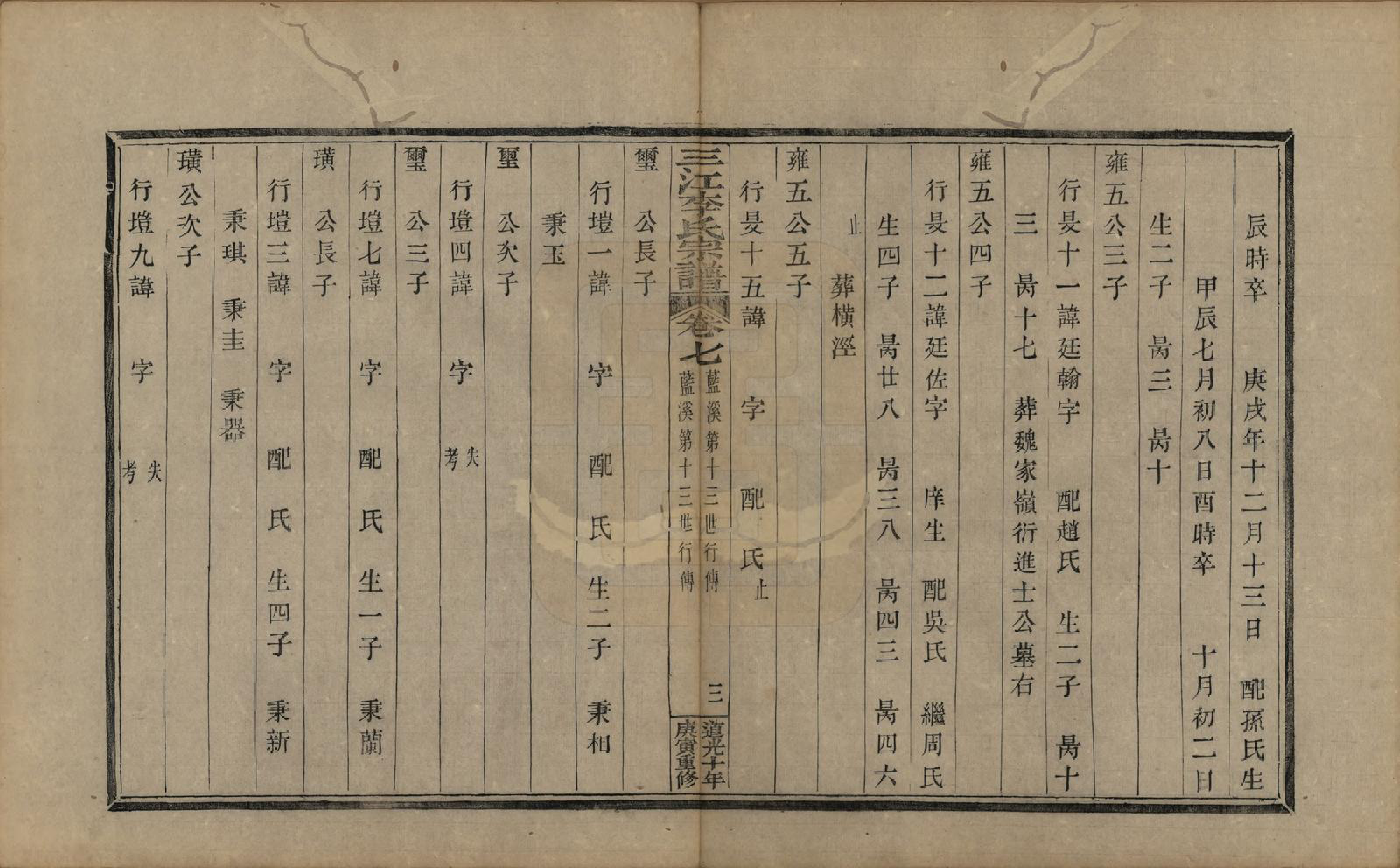 GTJP0840.李.浙江.三江李氏宗谱十七卷首—卷末—卷.清道光十年(1830)_007.pdf_第3页