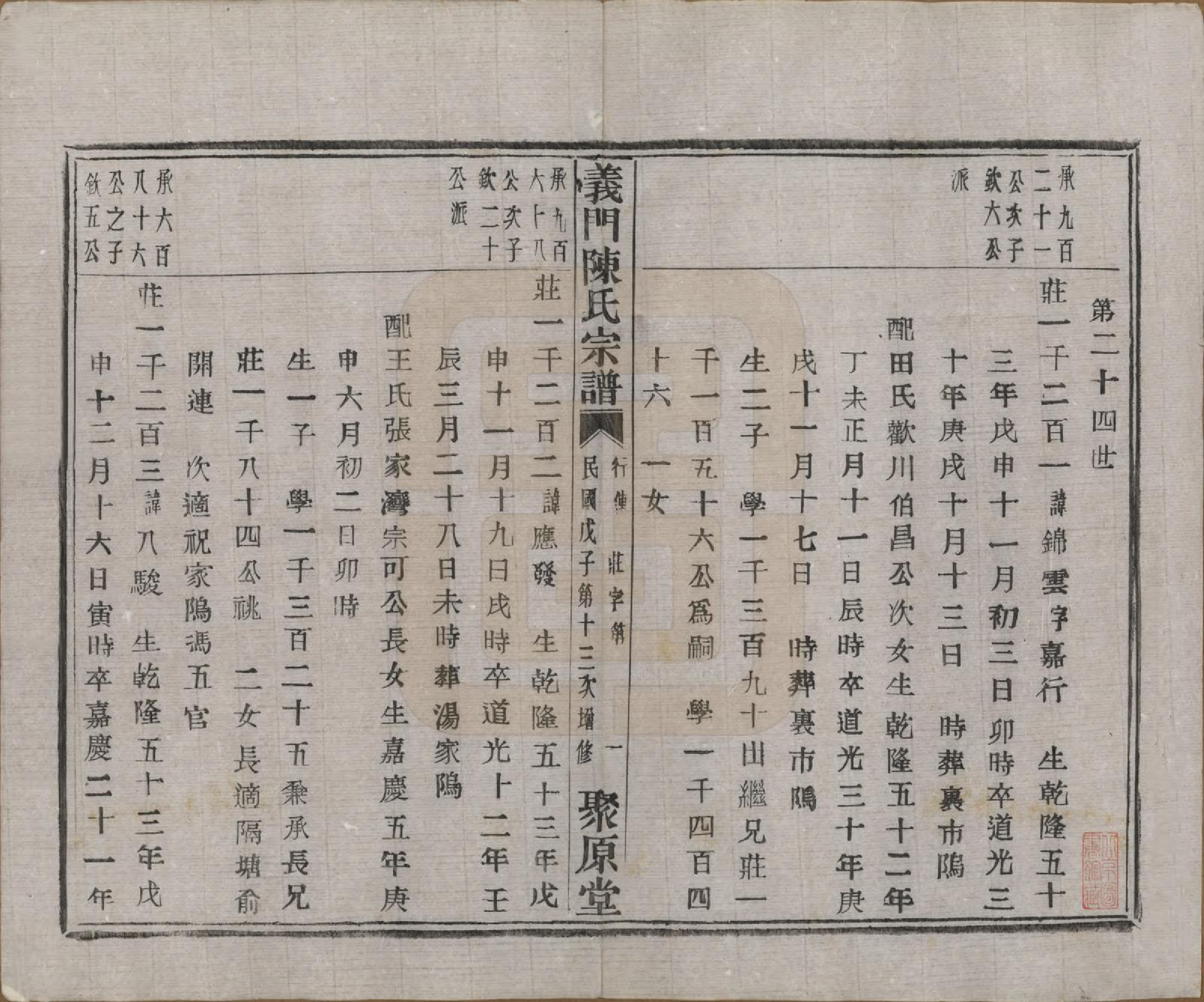 GTJP0141.陈.浙江诸暨.义门陈氏宗谱一百卷.民国三十八年（1949）_073.pdf_第2页