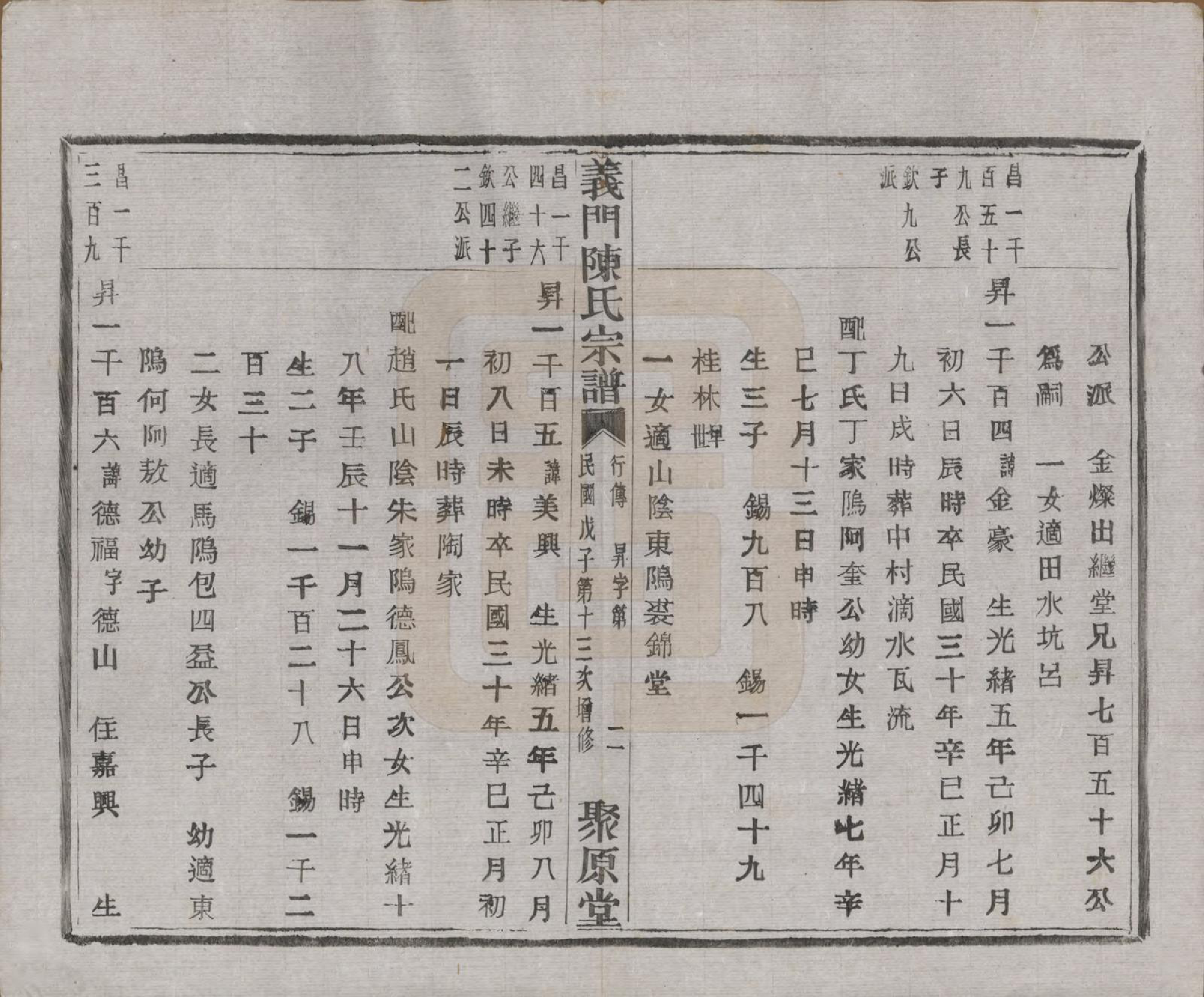 GTJP0141.陈.浙江诸暨.义门陈氏宗谱一百卷.民国三十八年（1949）_090.pdf_第3页